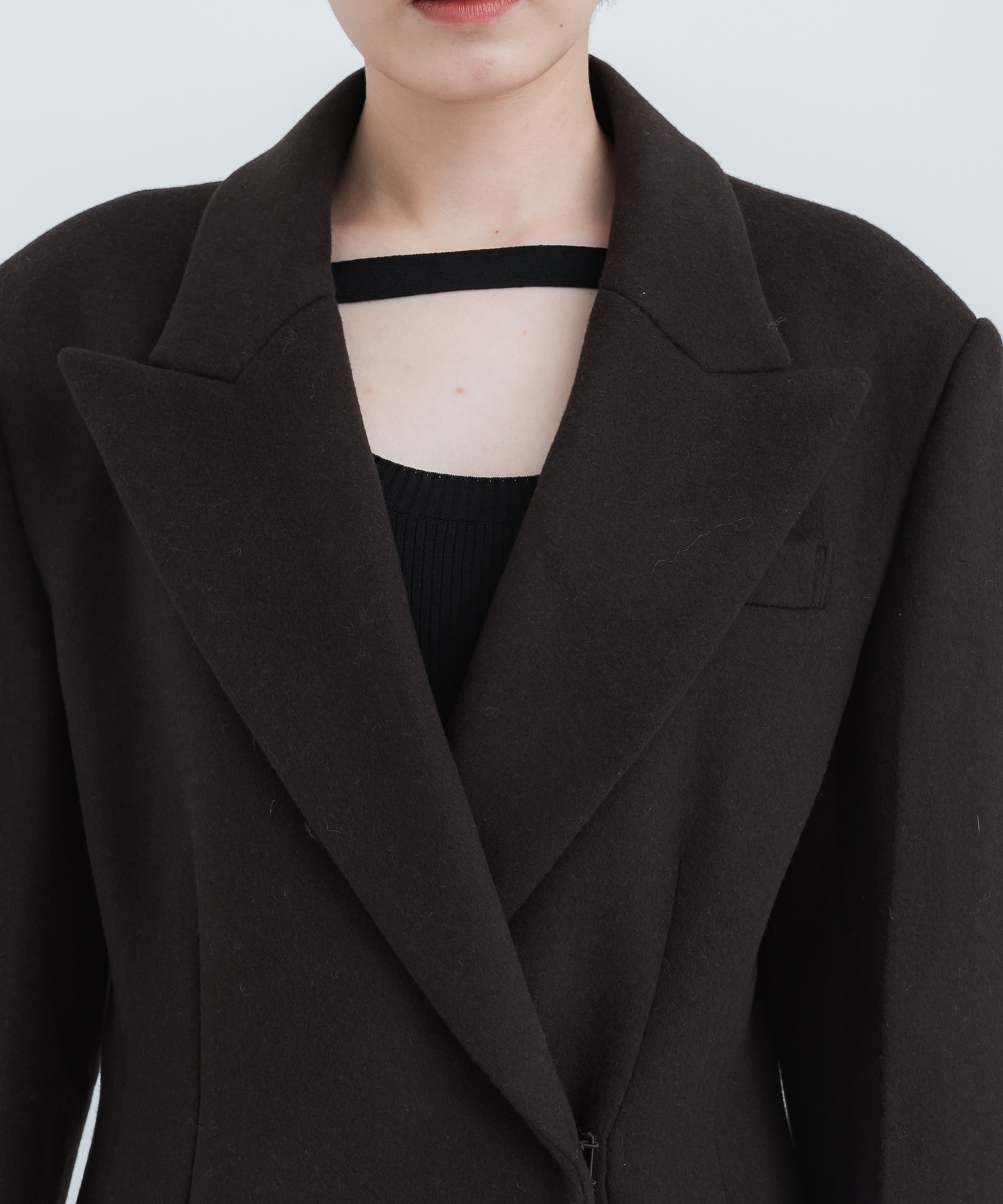 Super140s Peaked Lapel COAT STUDIOUS