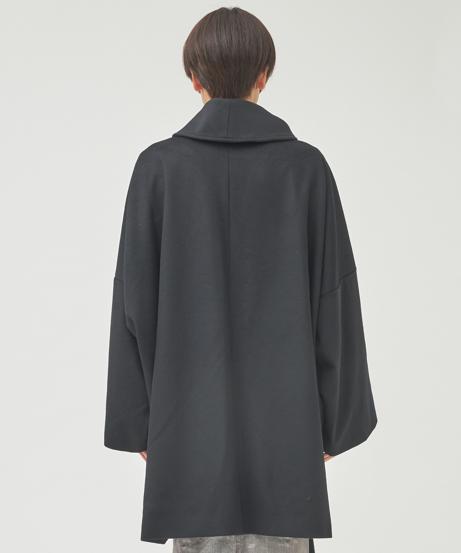 ショールカラーコクーンコート(2 BLACK): Dessin de mode: WOMENS