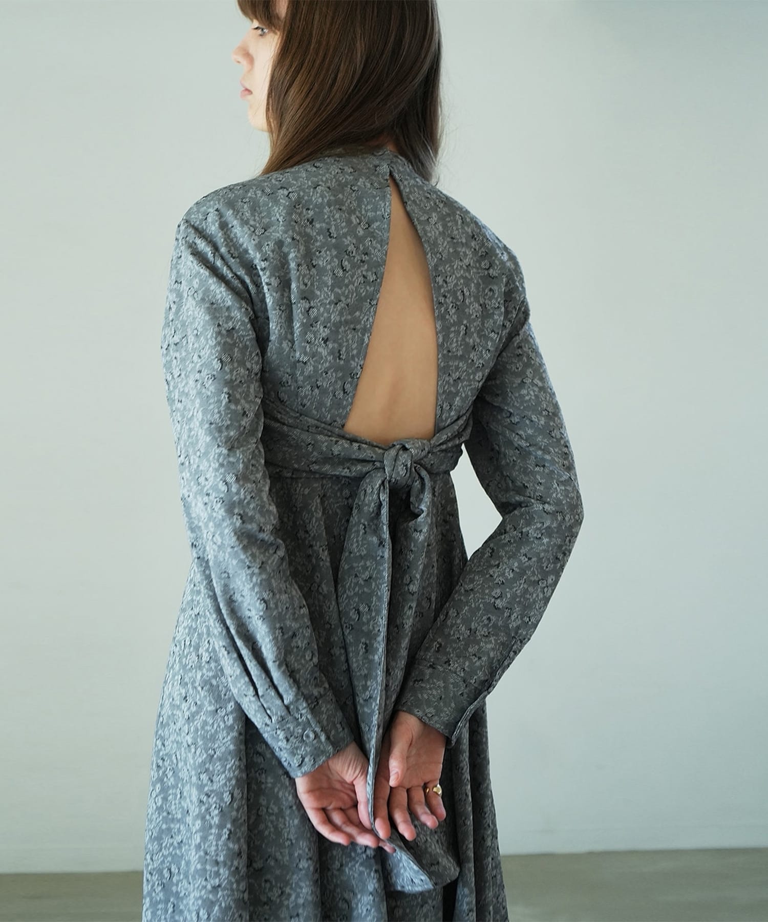2WAY JAQUARD ONEPIECE(1 GREY): CLANE: WOMENS｜ STUDIOUS ONLINE公式