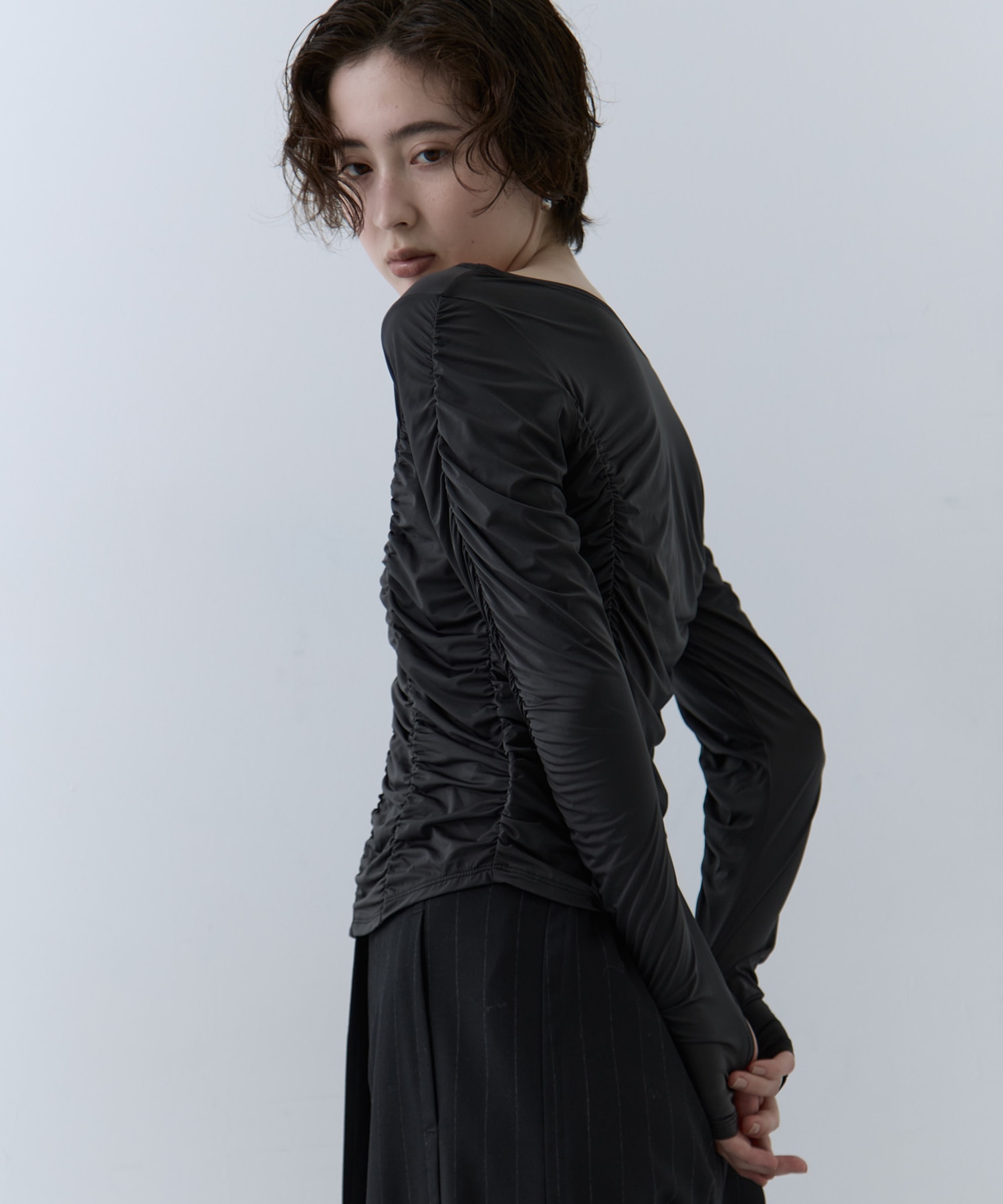 Gathered Skin Top STUDIOUS