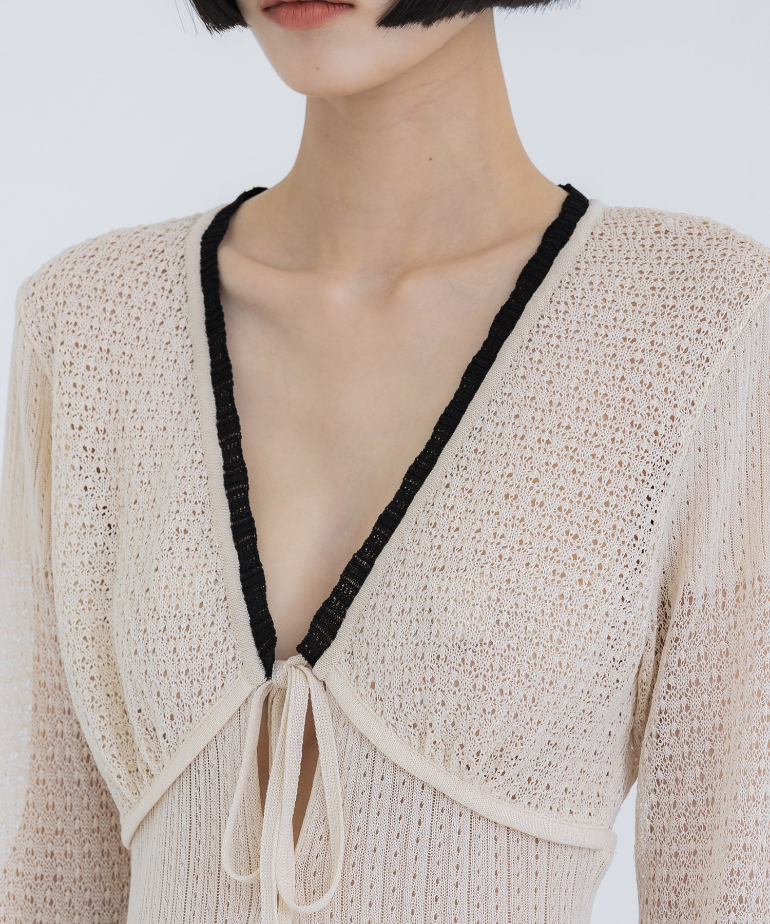 LACE KNIT MAXI CARDIGAN(1 ECRU): FETICO: WOMENS｜ STUDIOUS ONLINE ...