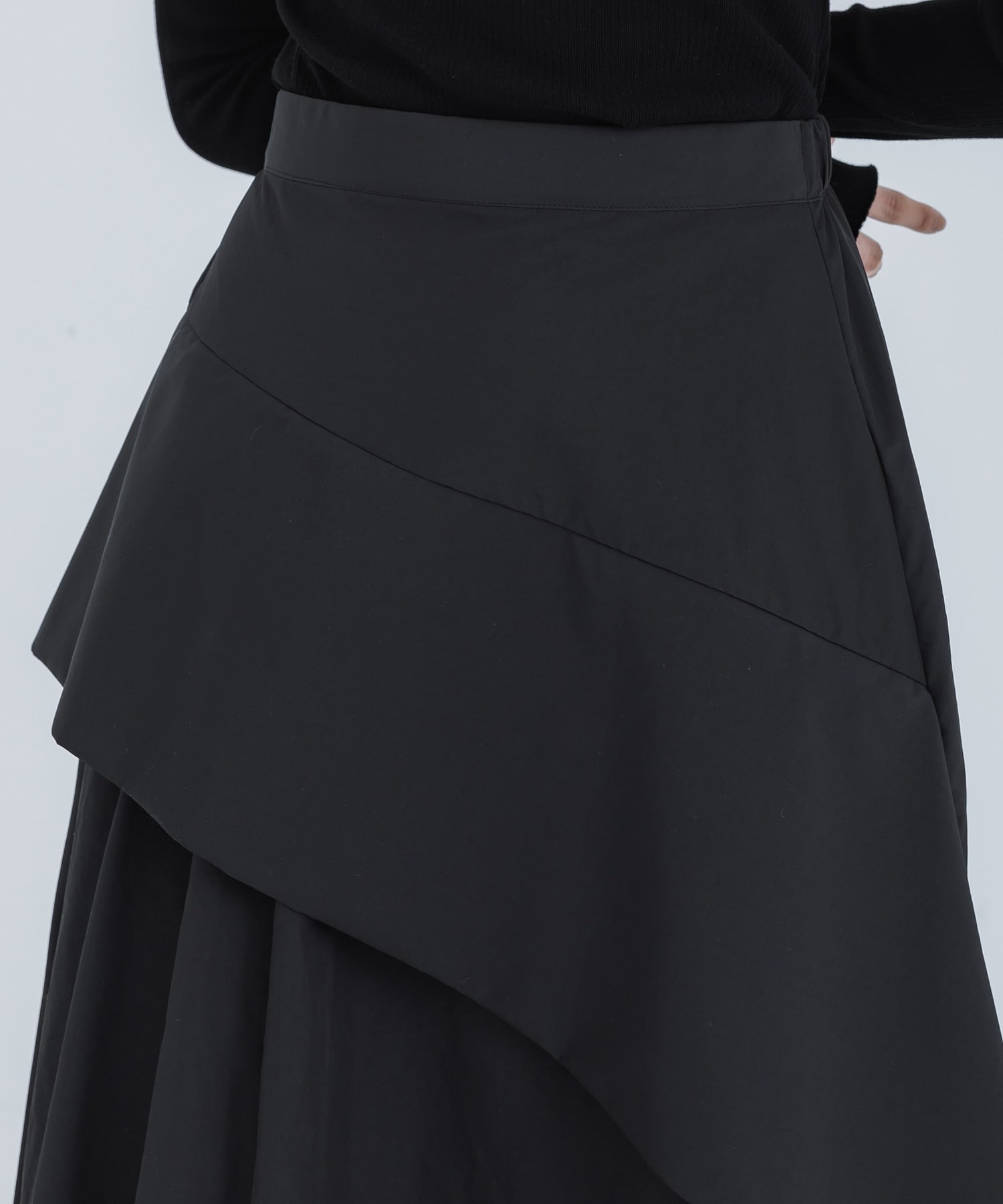 Asymmetry Flare Skirt RUMCHE