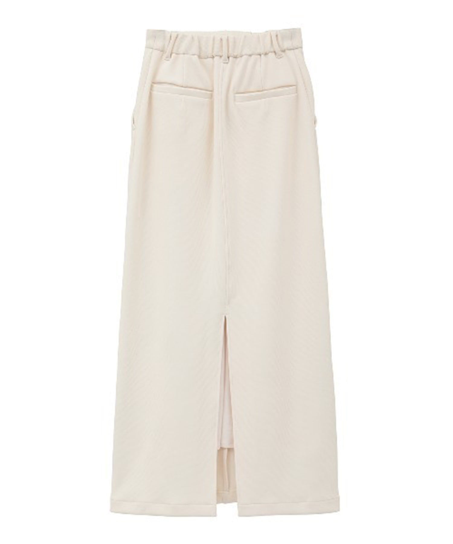 RIB STRIPE STRAIGHT SKIRT CLANE