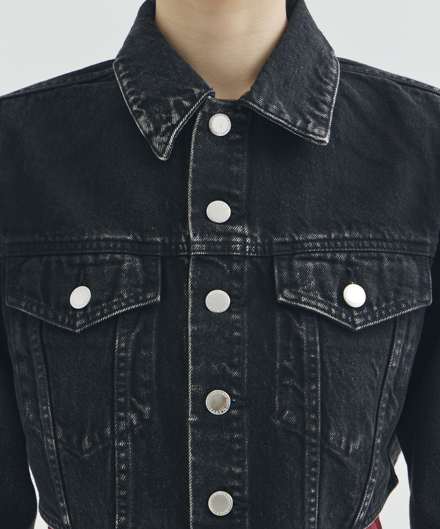 WASHED DENIM CUTTING JACKET JOHN LAWRENCE SULLIVAN