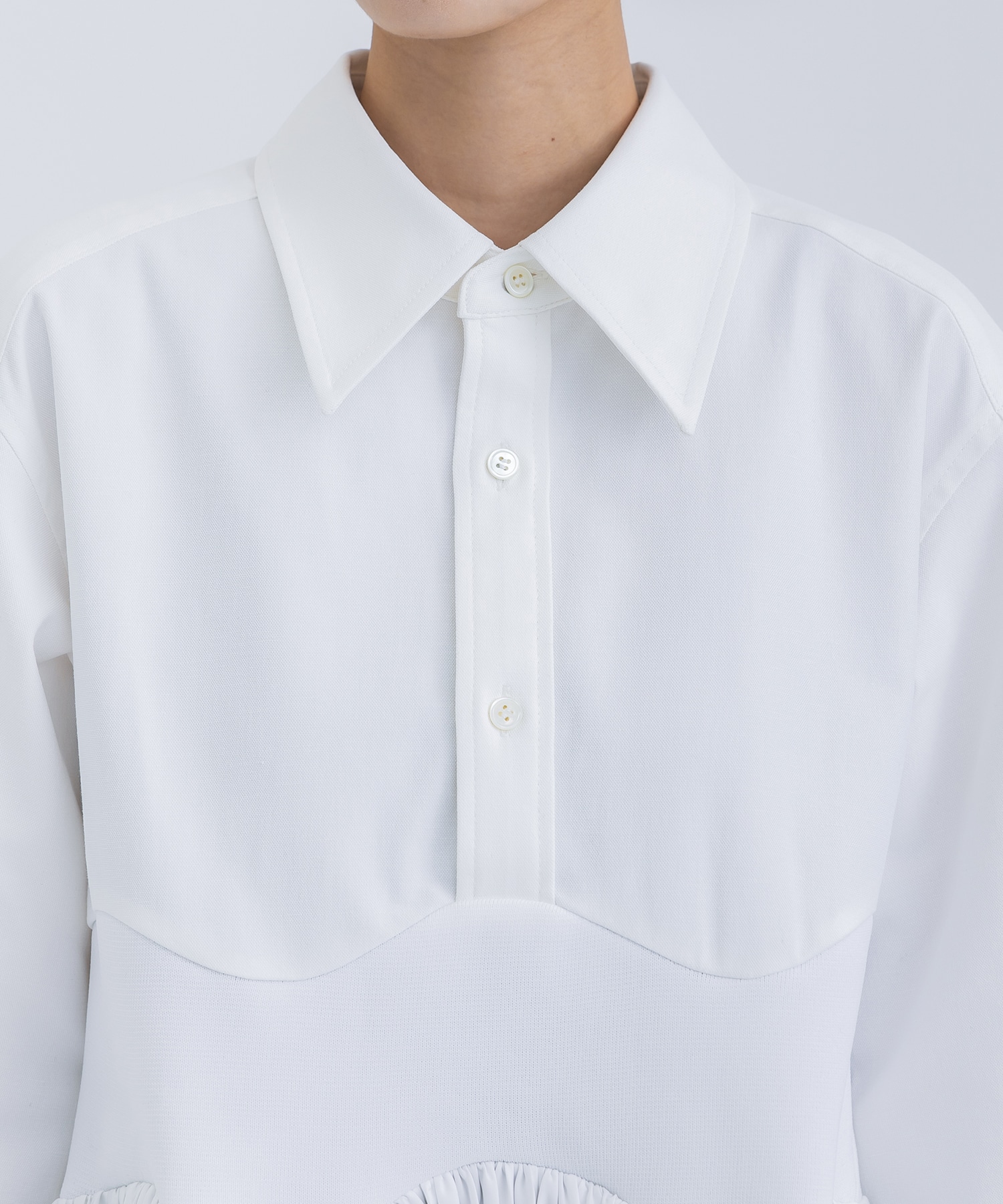 Taffeta pleats S/S shirt(36 WHITE): TOGA PULLA: WOMENS｜ STUDIOUS 