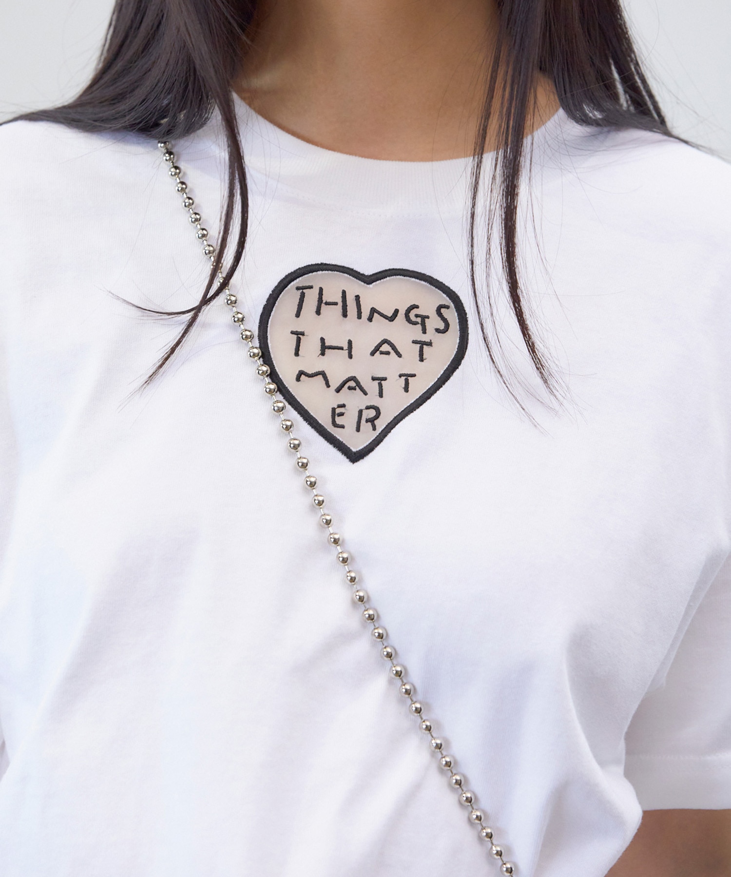 TONDABAYASHI RAN × HEART T-SHIRT THINGS THAT MATTER