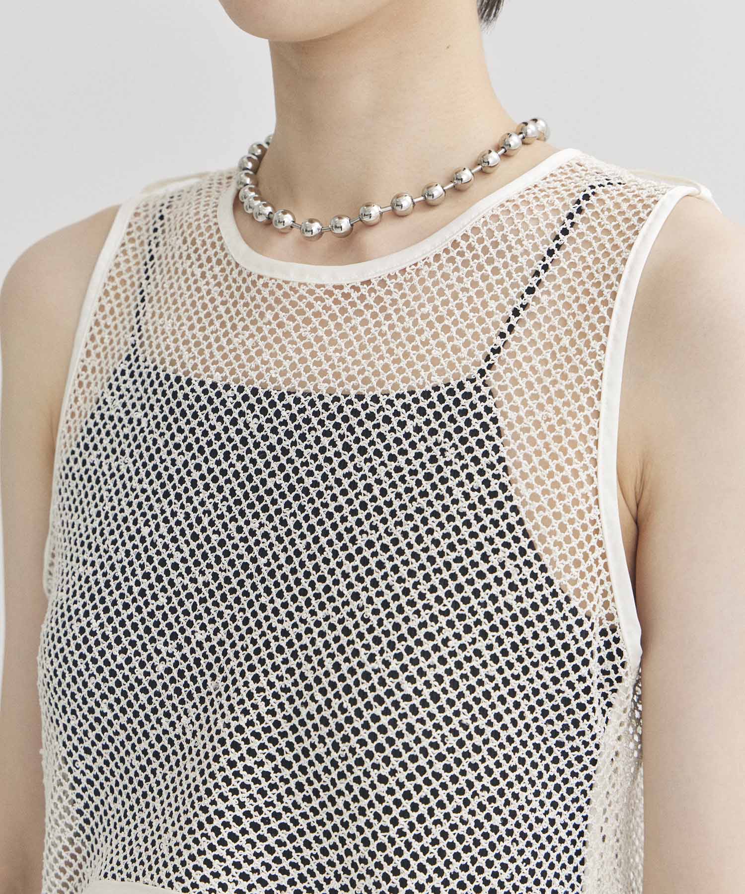 Petal mesh top(FREE WHITE): MURRAL: WOMENS｜ STUDIOUS ONLINE公式 