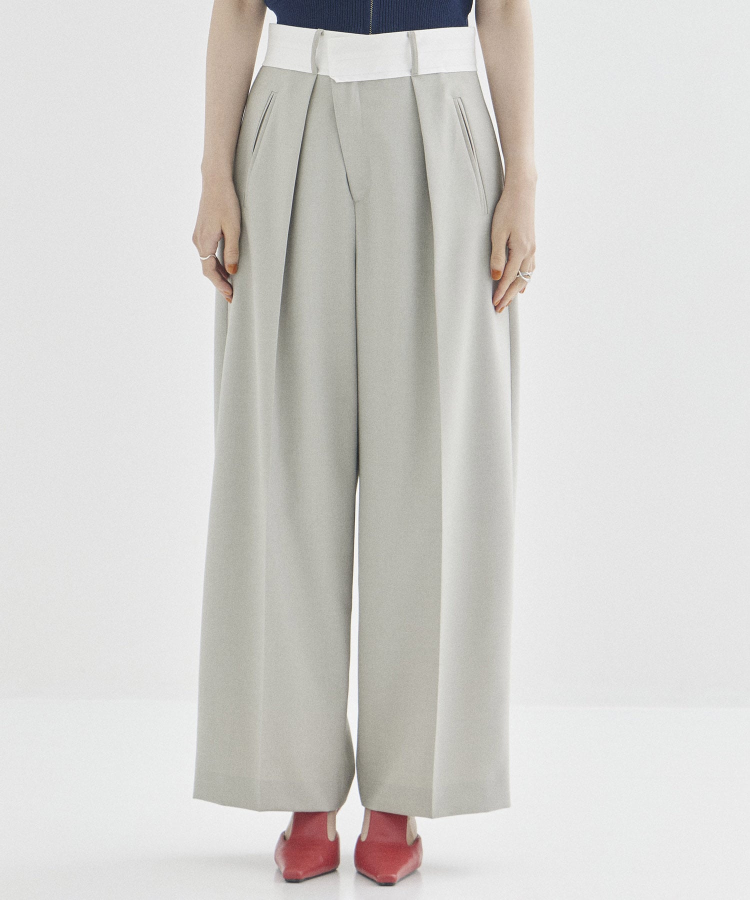 Asymmetric Front Trousers STUDIOUS