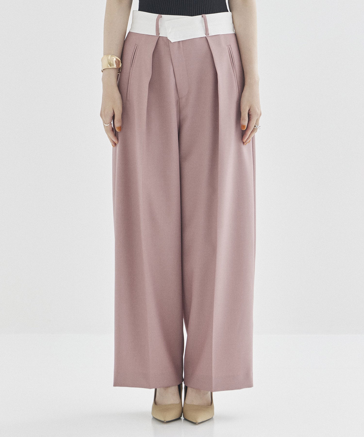 Asymmetric Front Trousers STUDIOUS