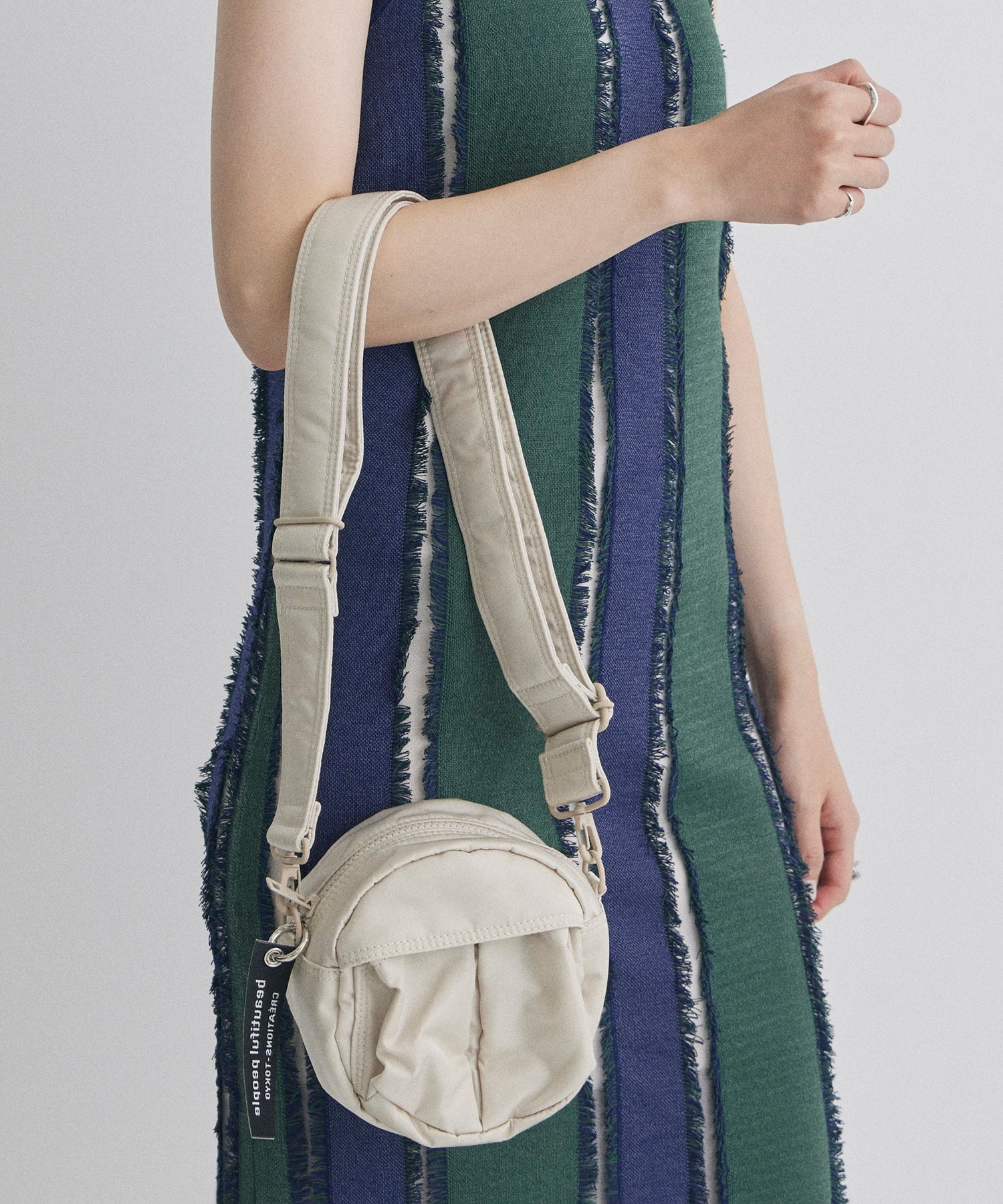 POTRxbp shoulder bag in nylon twill(FREE ECRU): beautiful people 