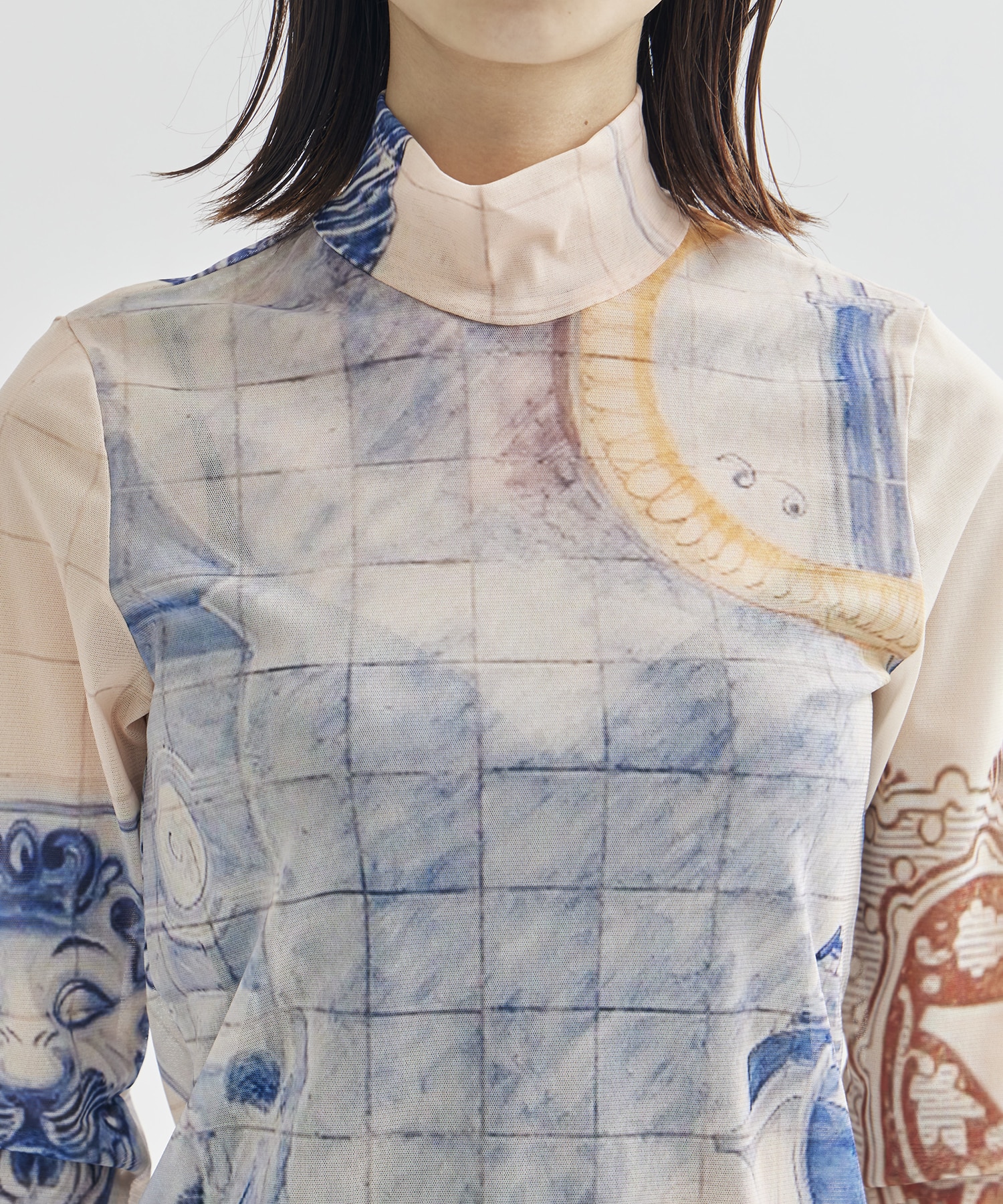 Graphic Mesh Top YOHEI OHNO