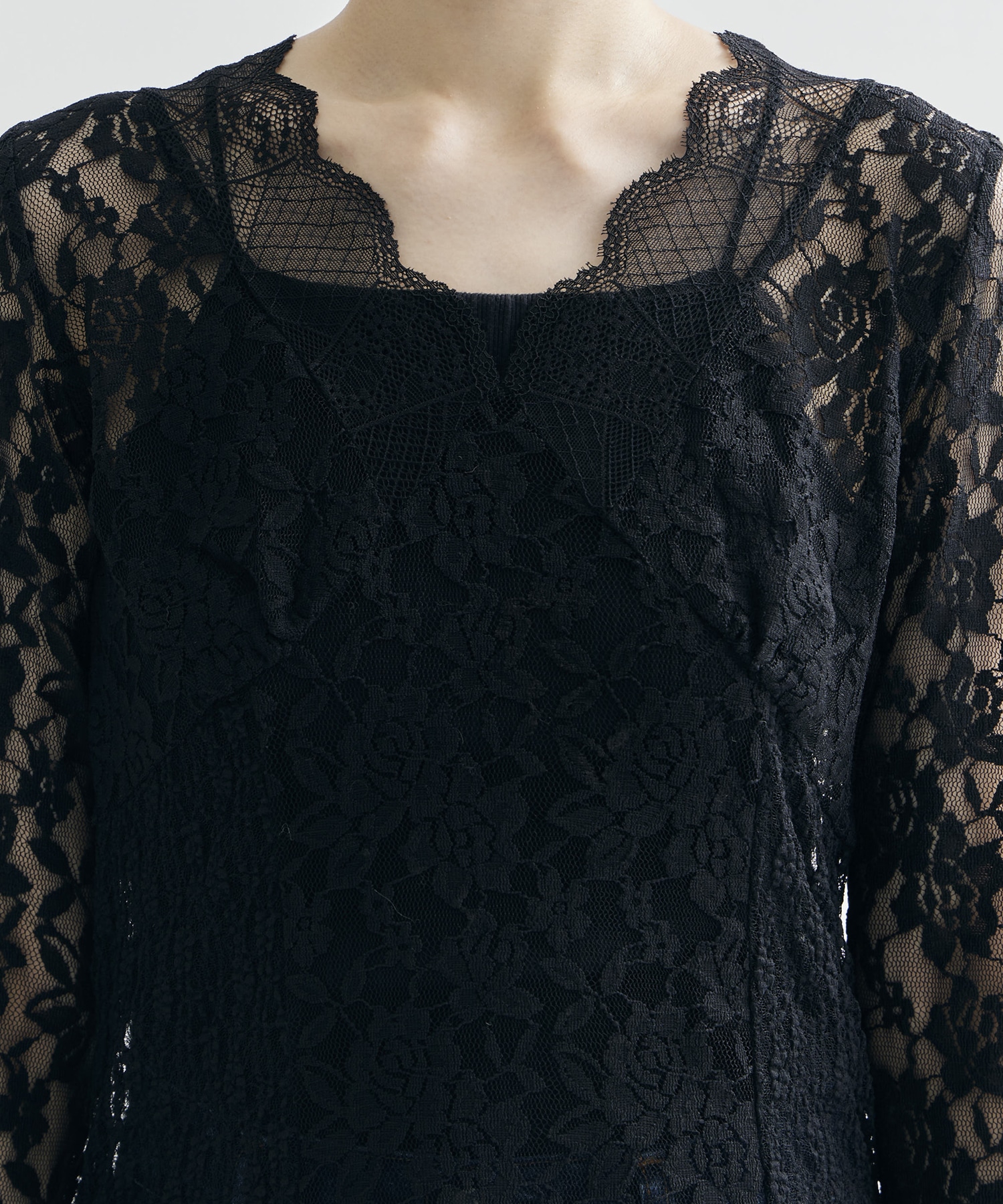 COMBINATION LACE TOP AMERI