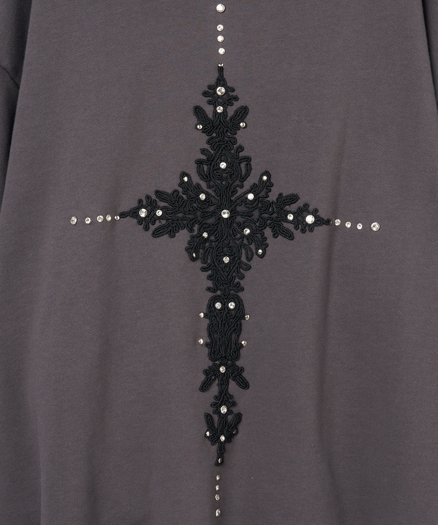 damask cross emboidery hoodie tanakadaisuke