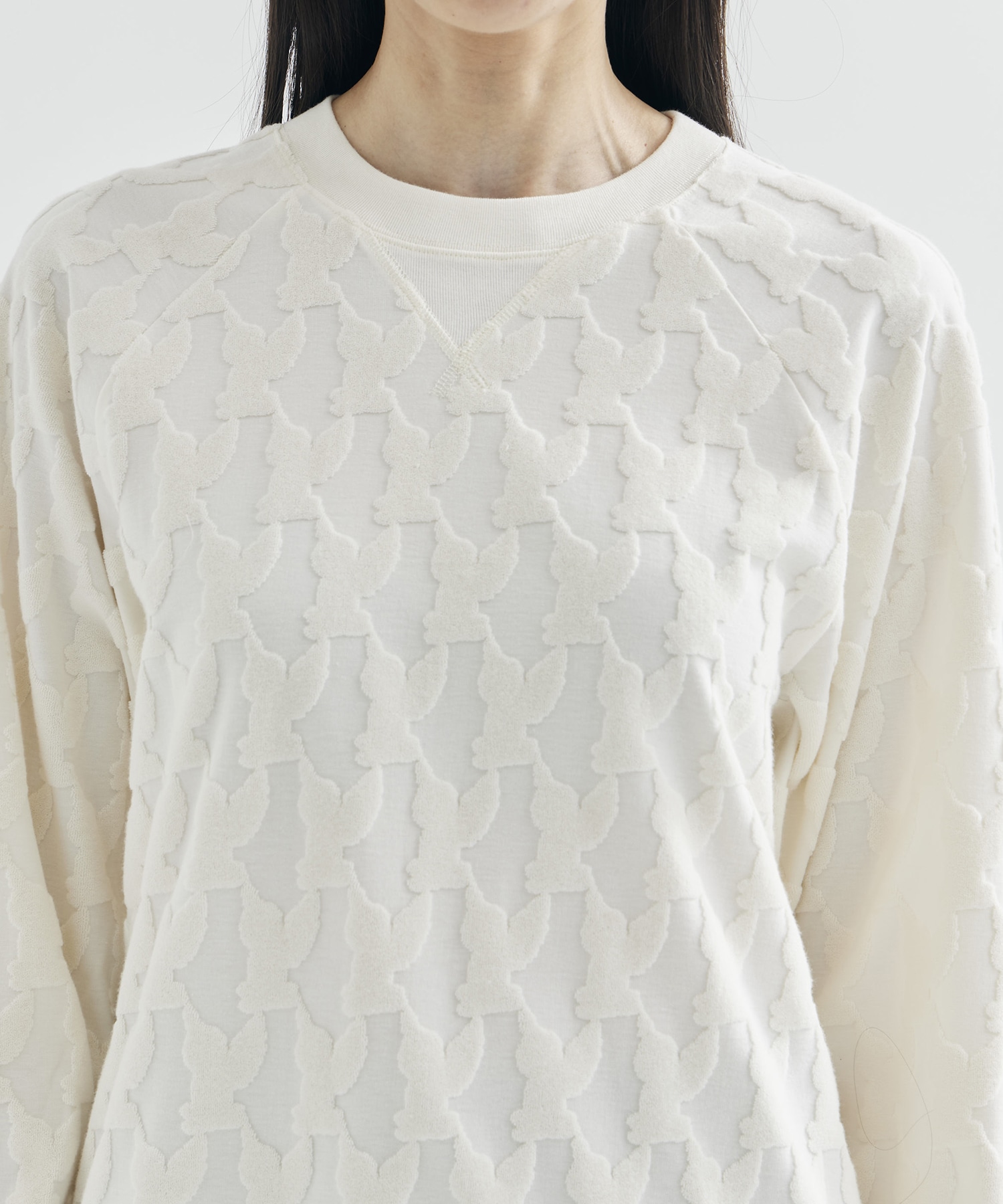 ANGEL PILE JACQUARD SWEATSHIRT MASU