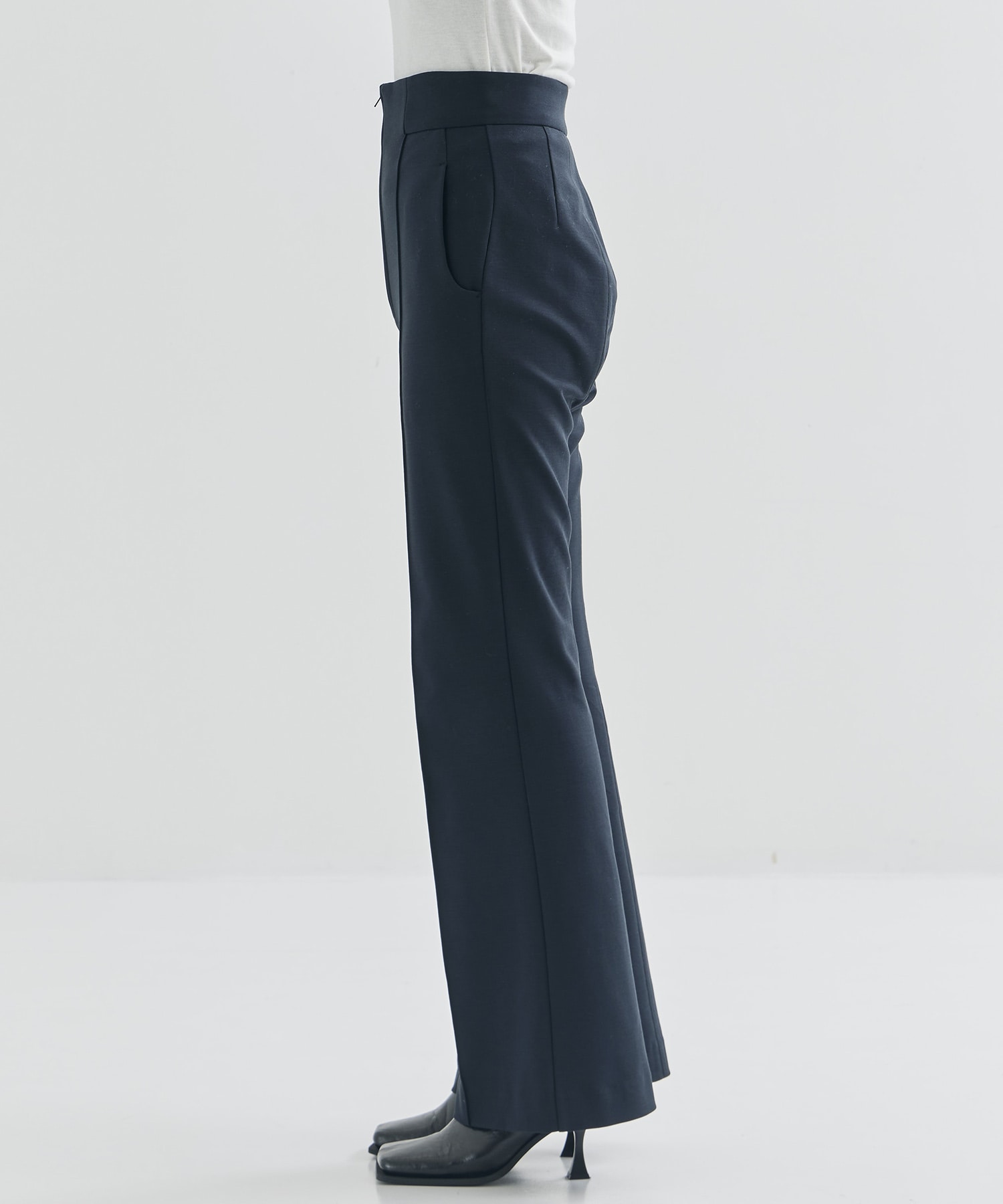 Double Jersey Flared Trousers Mame Kurogouchi