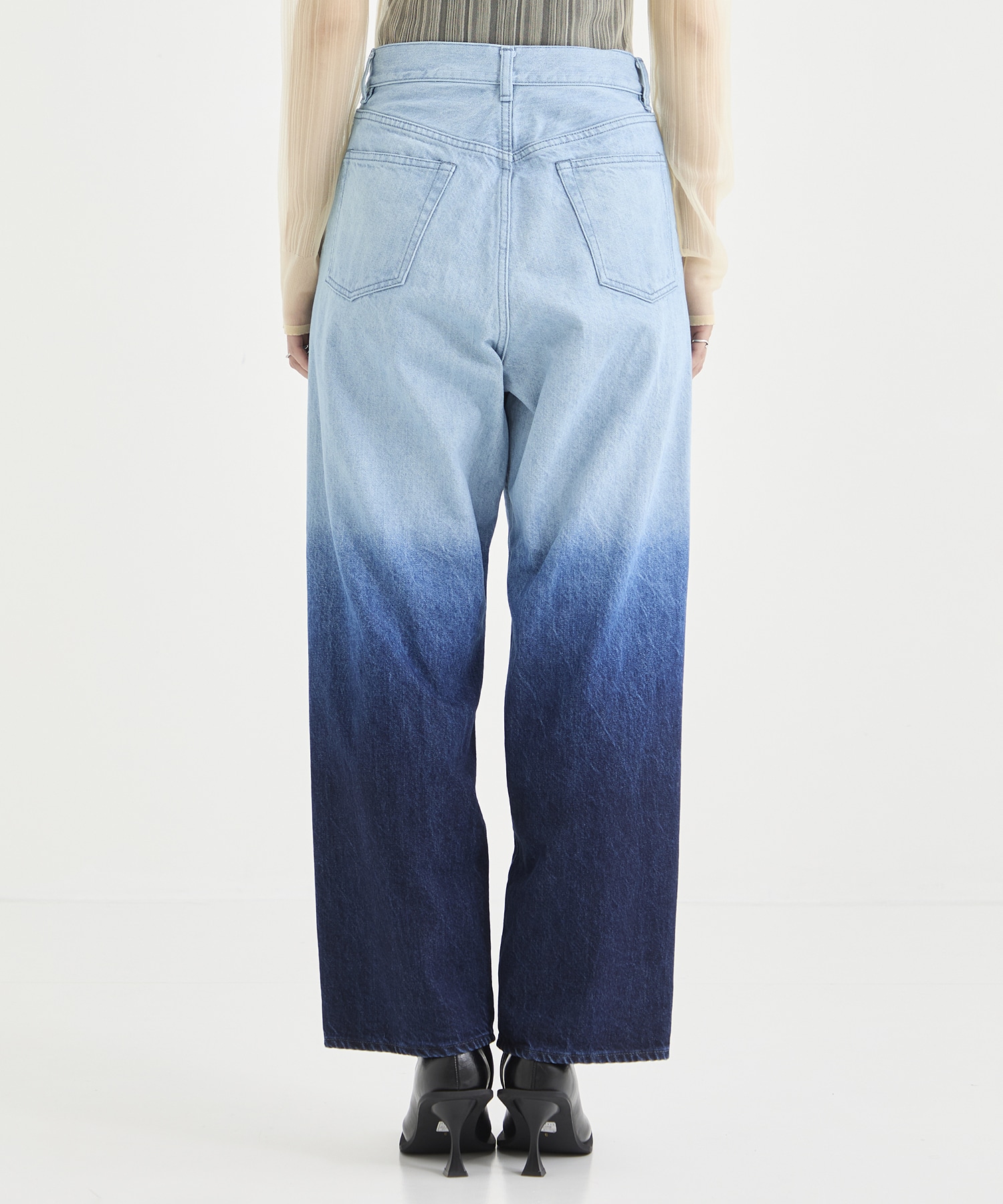 Gradation bleach denim pants 08sircus