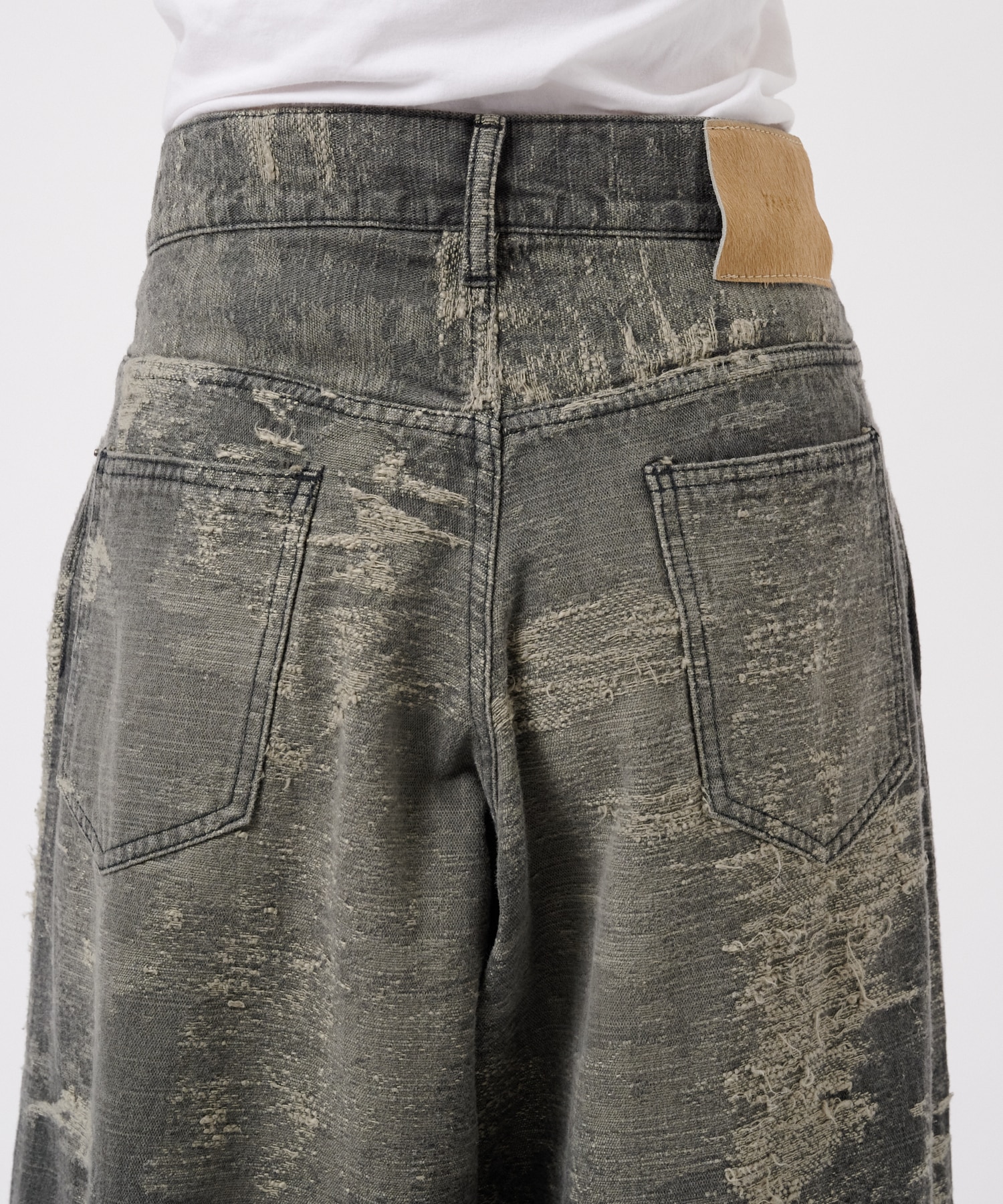 DENIM WIDE PANTS TAAKK