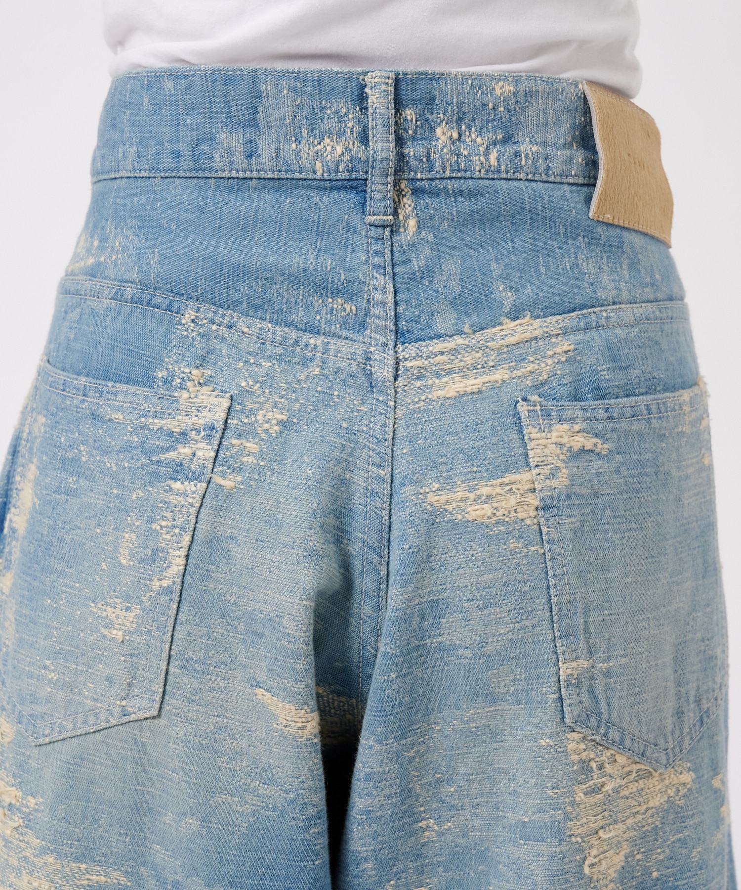 DENIM WIDE PANTS TAAKK