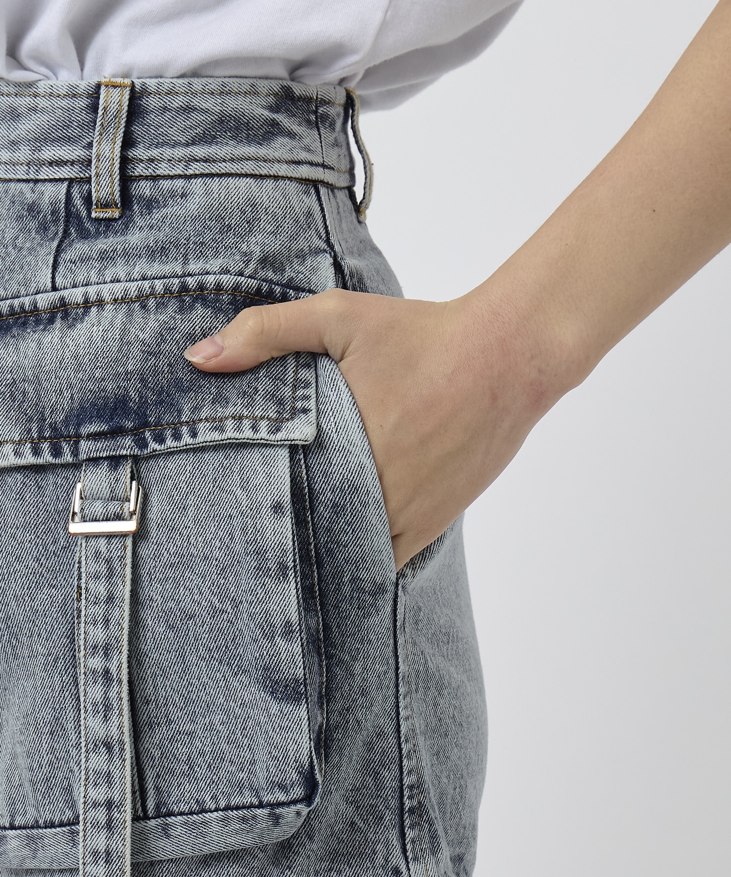 NOTCH WORK DENIM SKIRT THINGS THAT MATTER