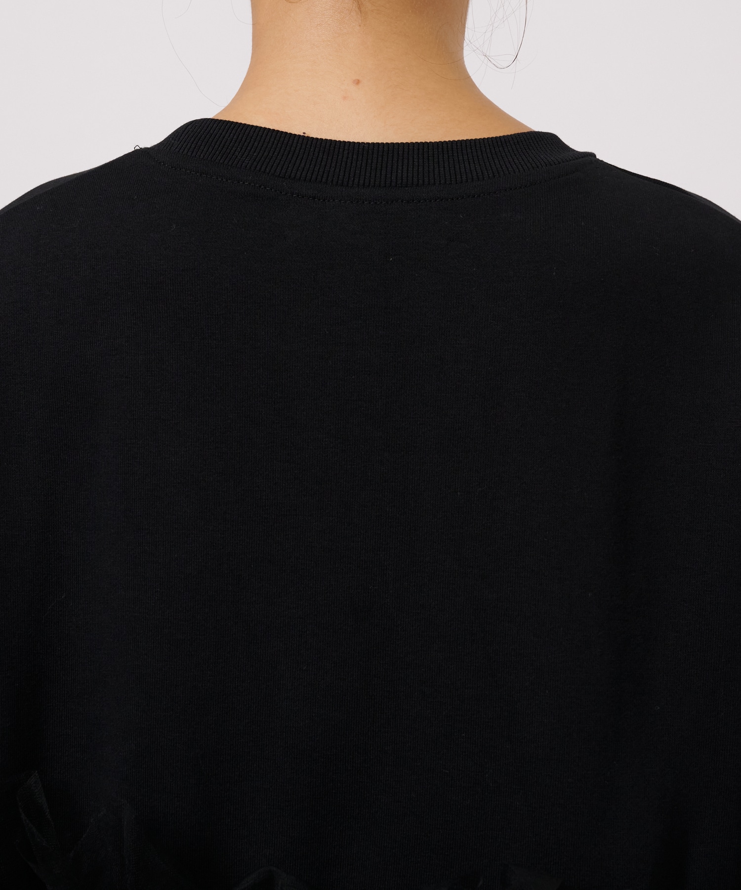 Asymmetric Tulle Sweat Shirt VIVIANO