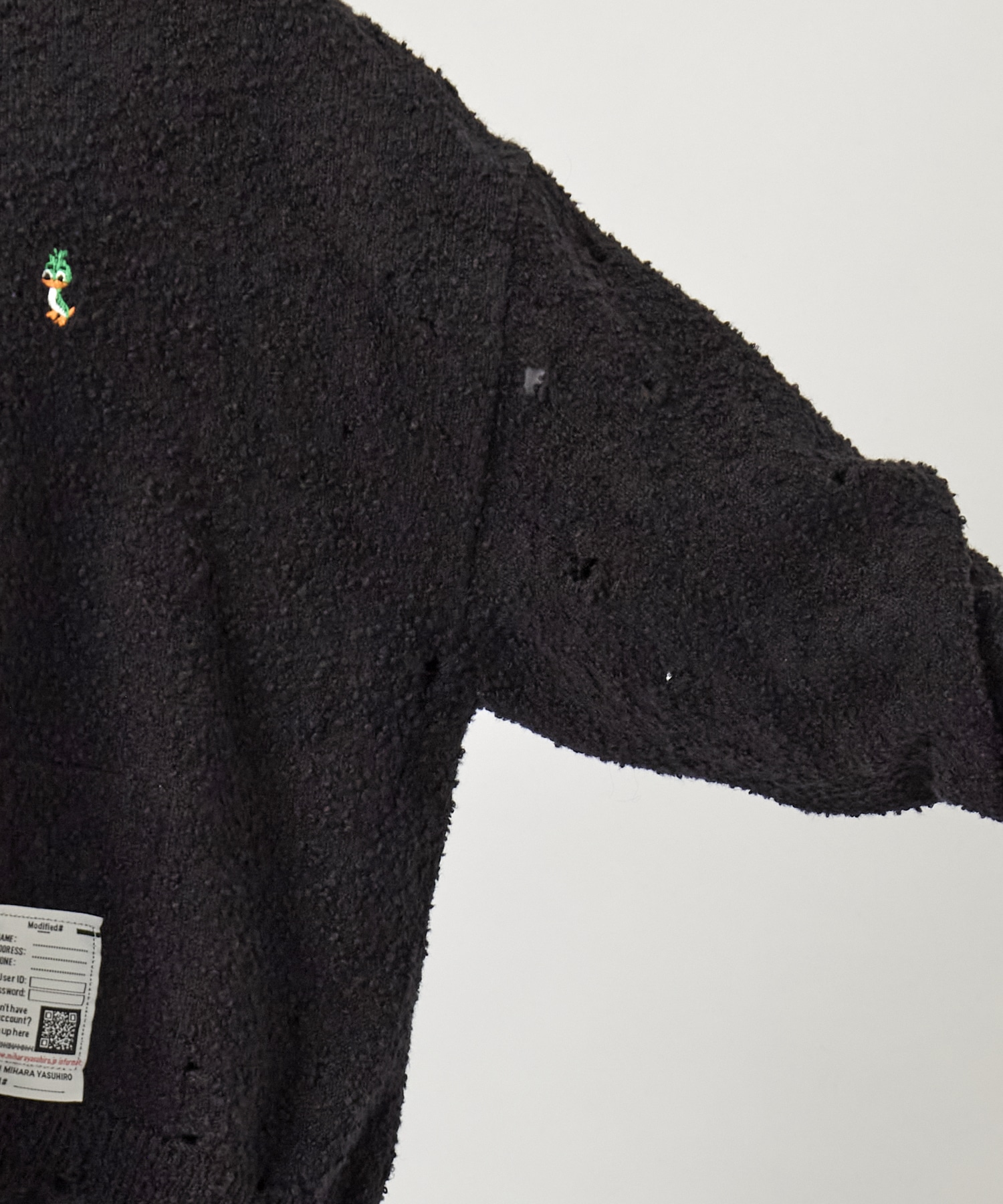 DISTRESSED KNIT PULLOVER Maison MIHARA YASUHIRO