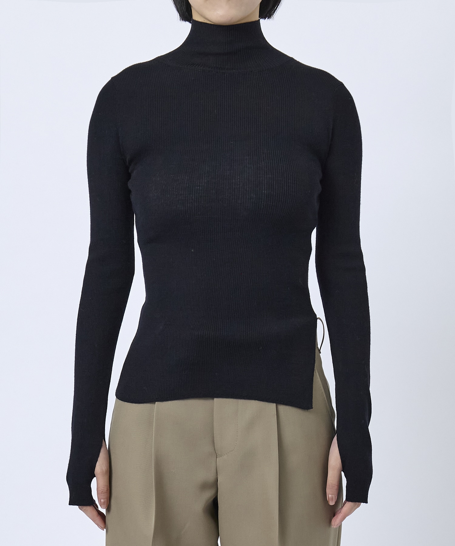 Super 120s Rib Knit Top STUDIOUS