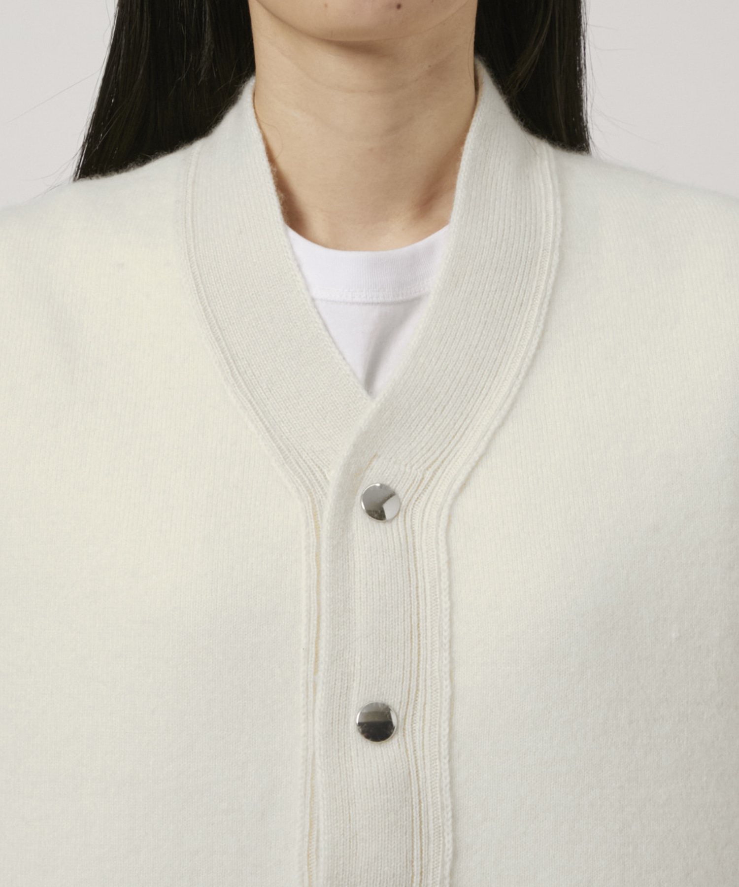 RERACS SNAP BUTTON KNIT CARDIGAN THE RERACS