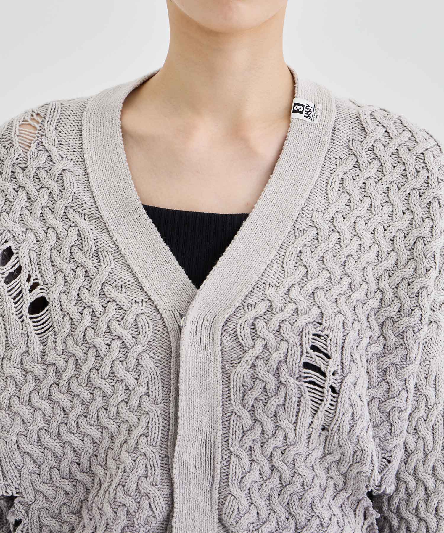 SUNFADED KNIT CARDIGAN Maison MIHARA YASUHIRO