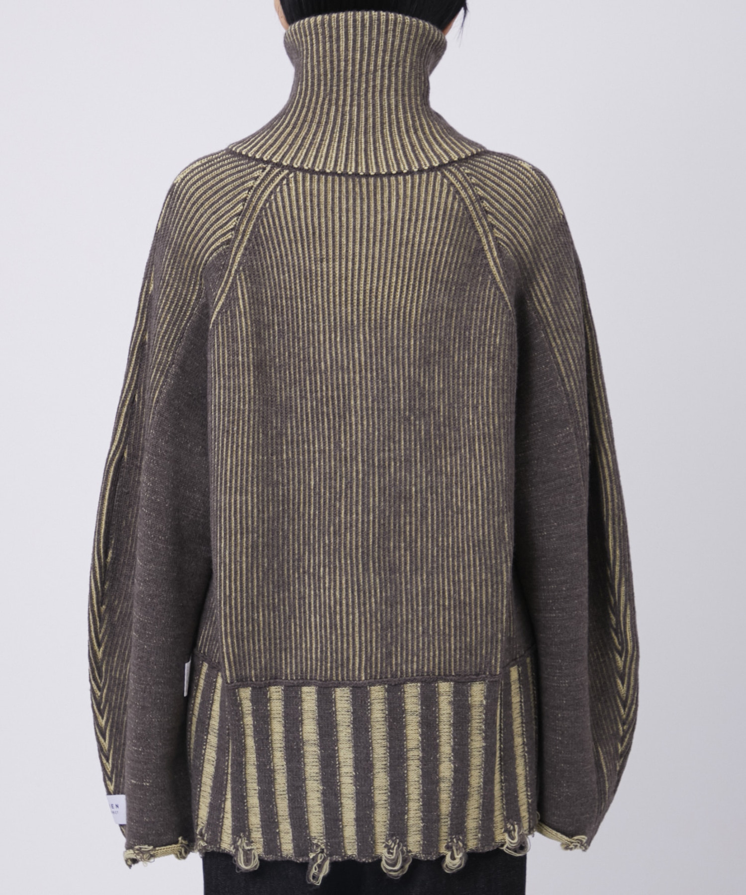 リバーシブルZip knit coat PEIEN