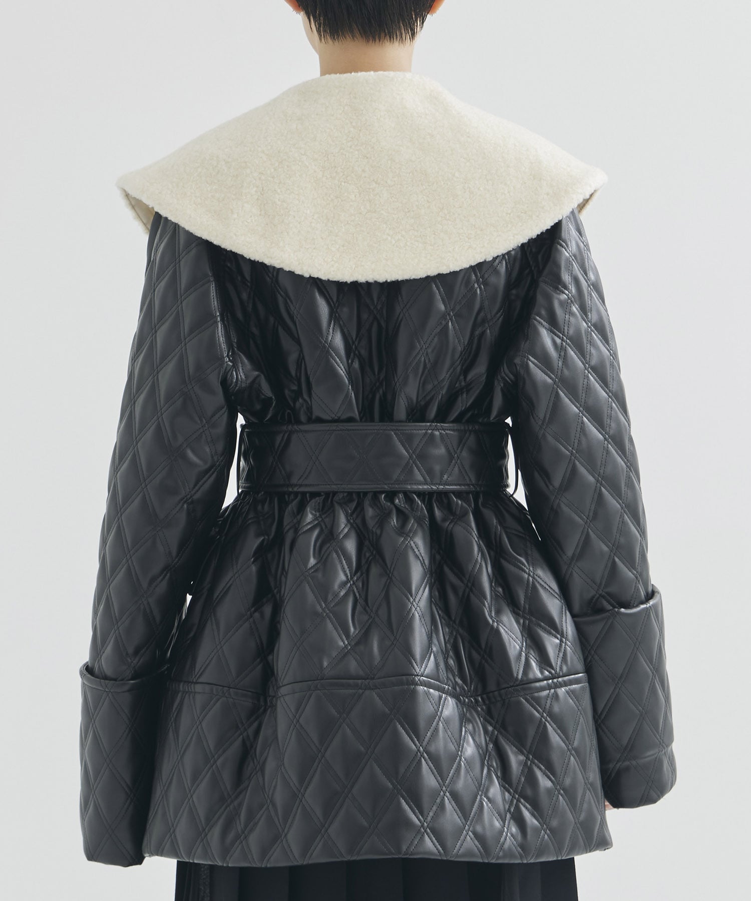 FAUX-LEATHER QUILTED JACKET FETICO