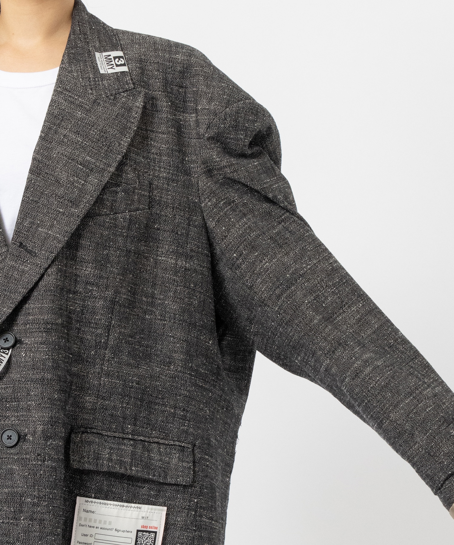 SLUB NEP TWEED JACKET Maison MIHARA YASUHIRO