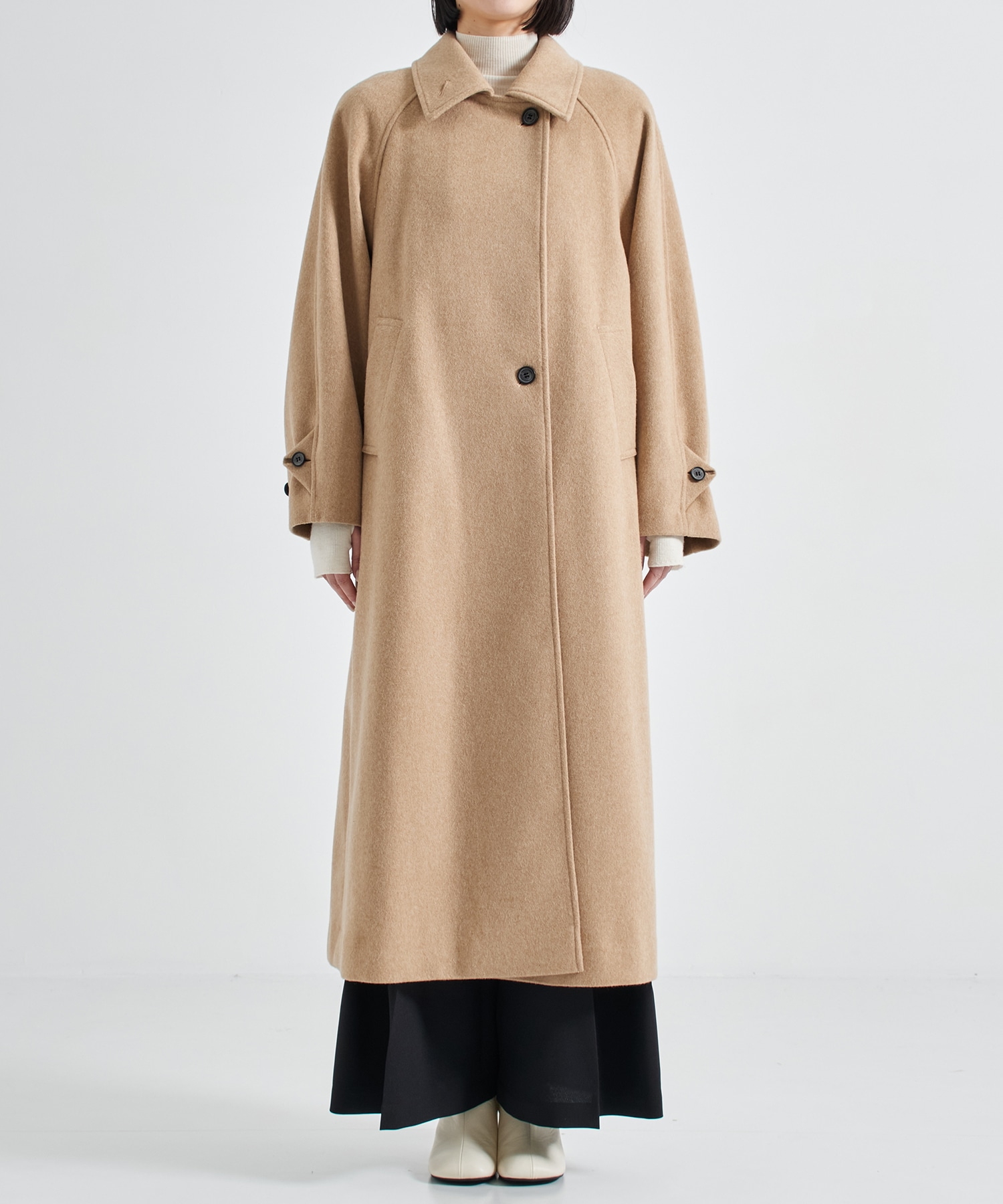 Stand Collar Wool Coat STUDIOUS