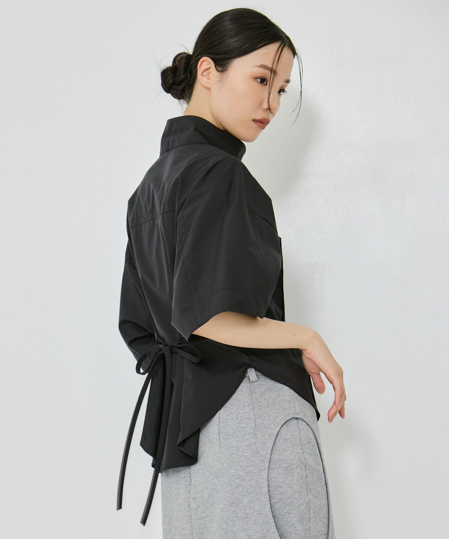2way Collar Cotton Shirt STUDIOUS