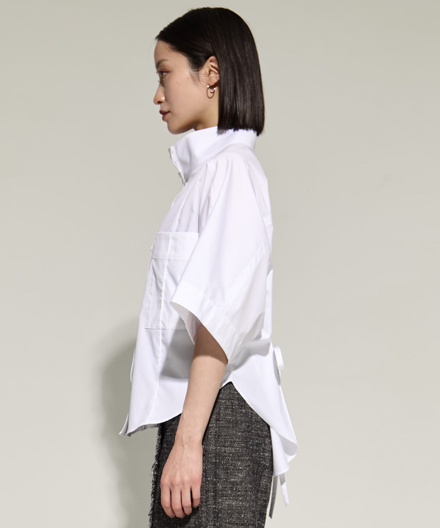 2way Collar Cotton Shirt STUDIOUS