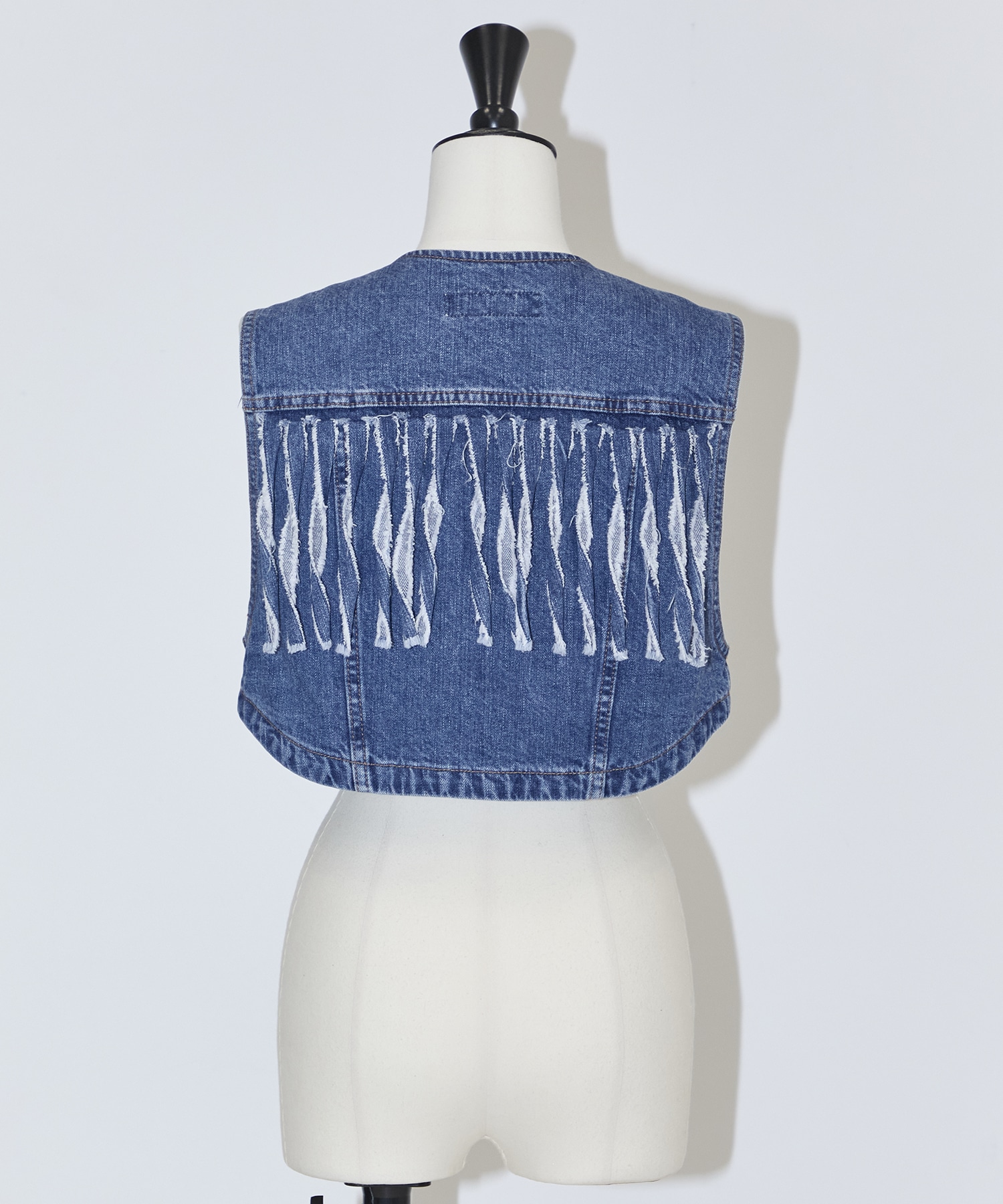 Denim fringe vest TOGA