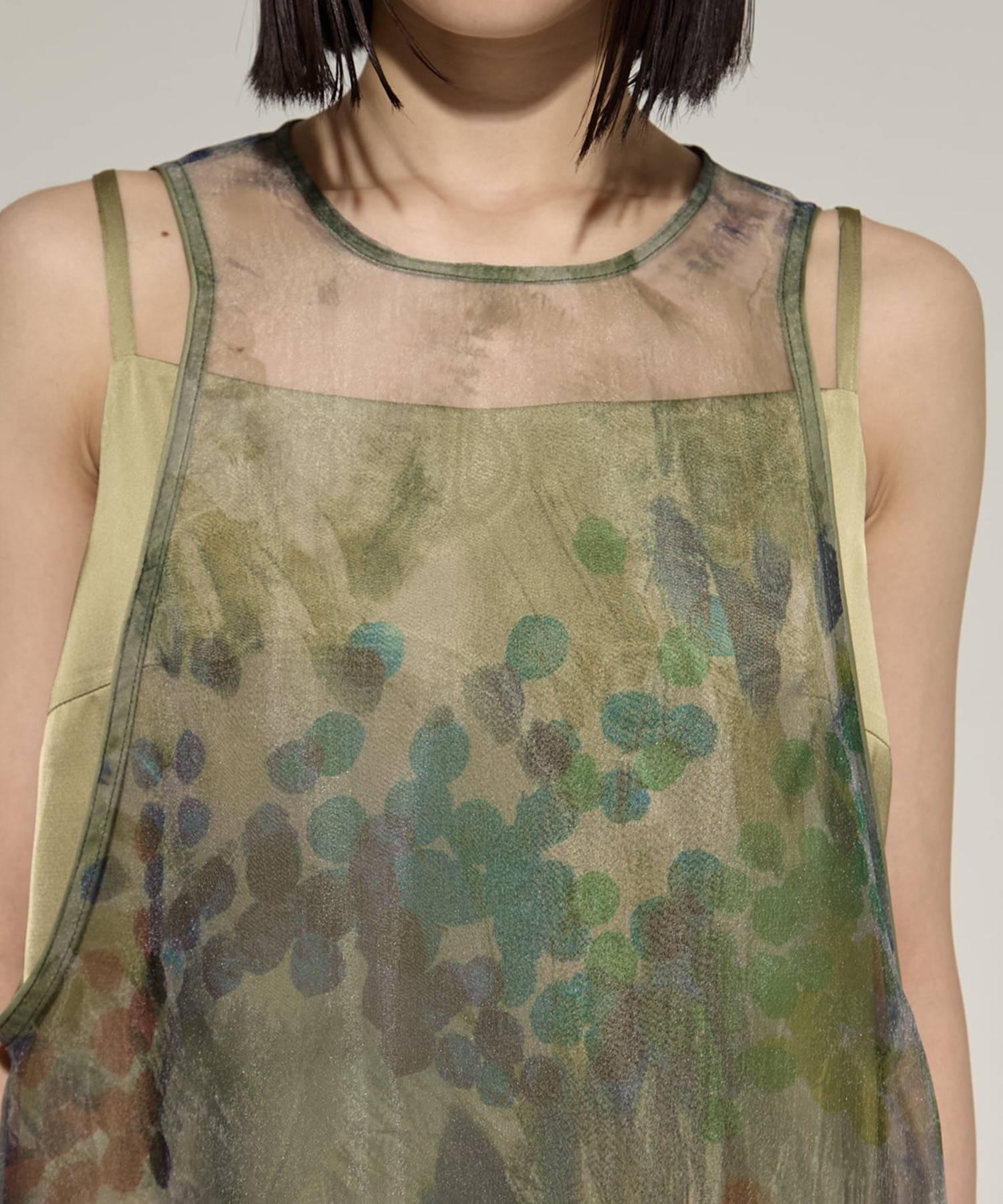STAMP ART LAYERED DRESS AMERI