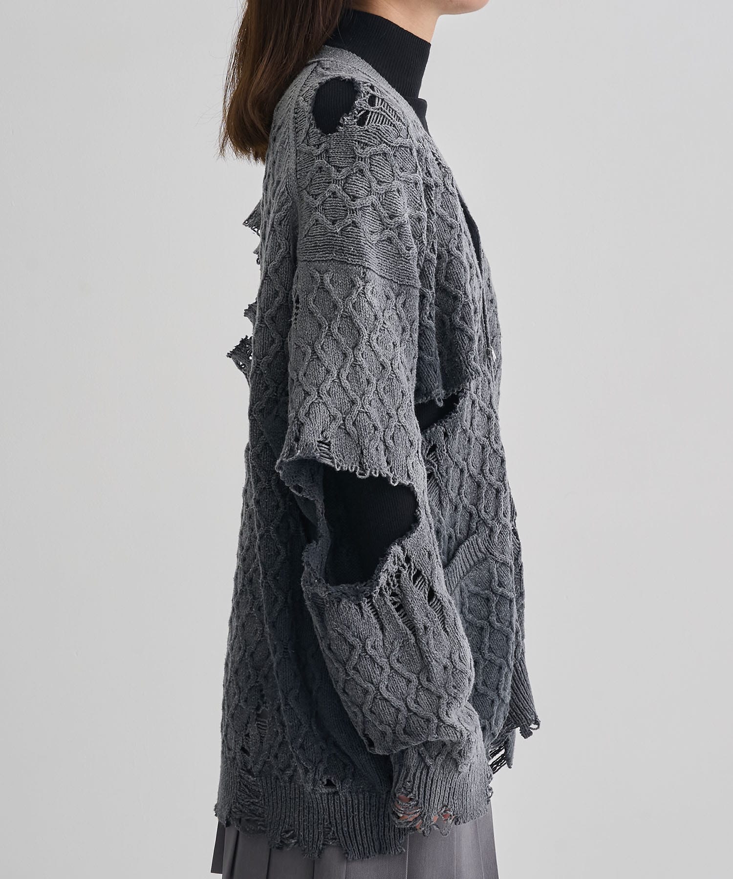 SUNFADED KNIT CARDIGAN Maison MIHARA YASUHIRO