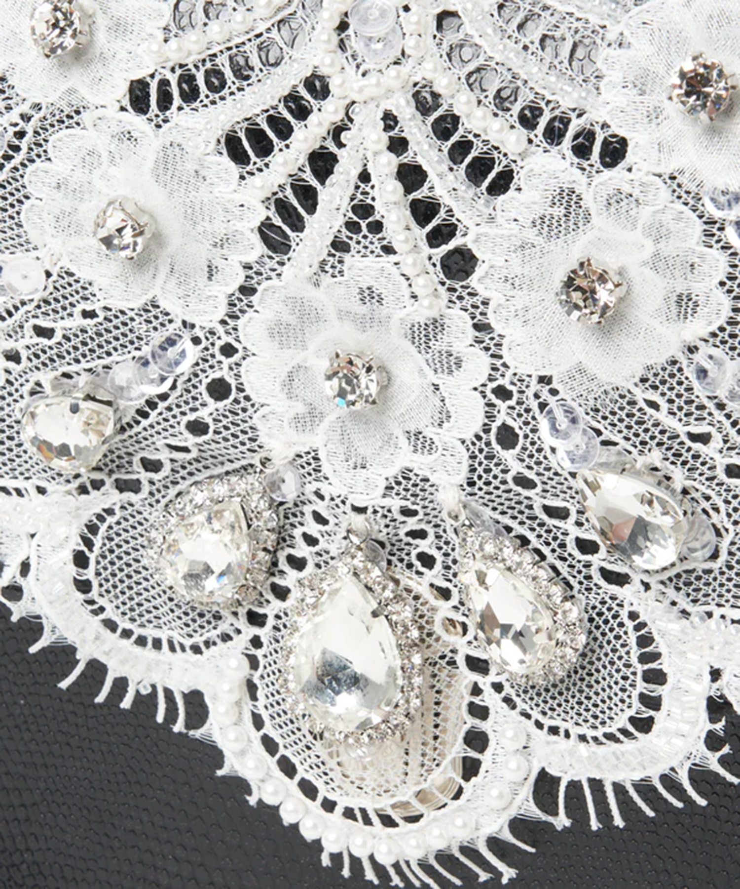 white lace crocodile mini bag tanakadaisuke