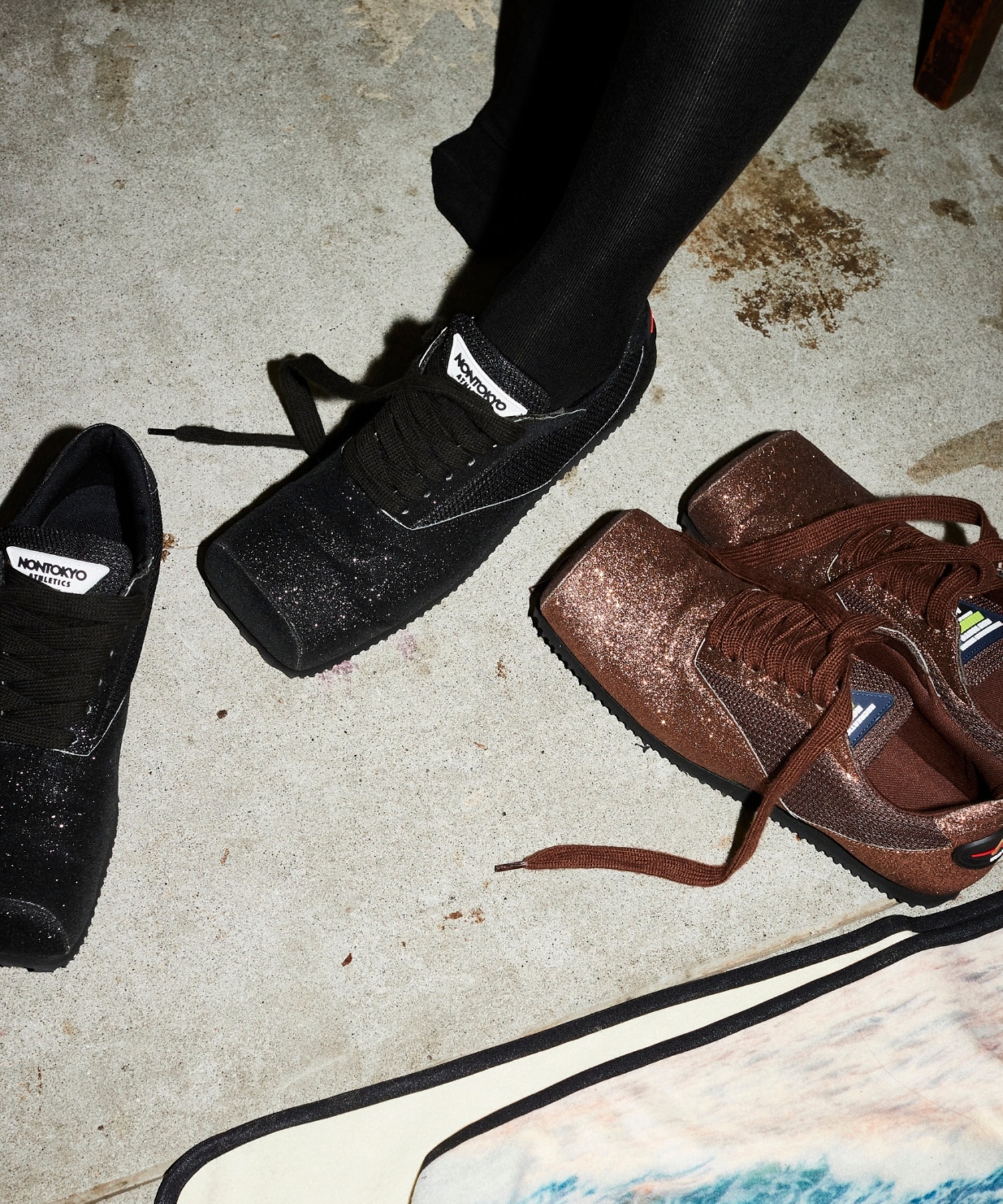 GLITTER SQUARE SNEAKERS NON TOKYO