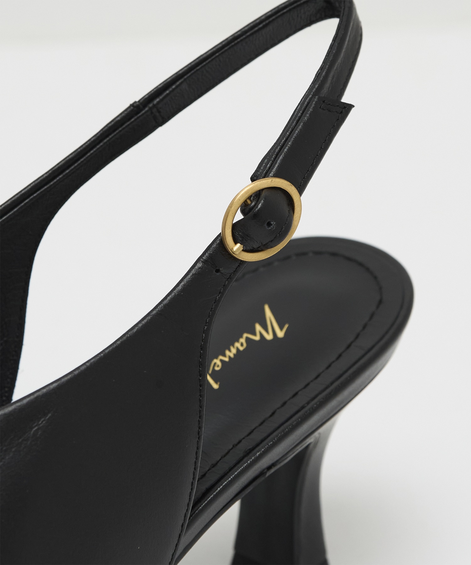 Curved Line Sling Back Heels Mame Kurogouchi