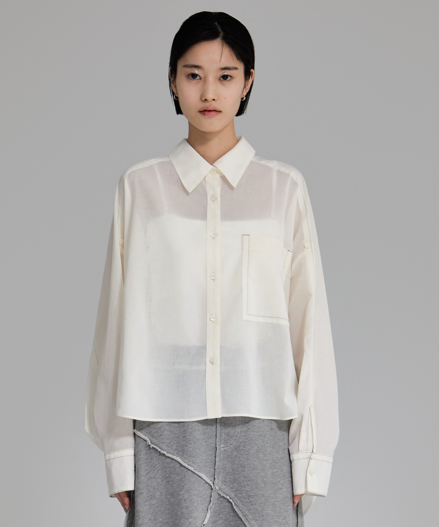 Matte Sheer Over Shirt STUDIOUS