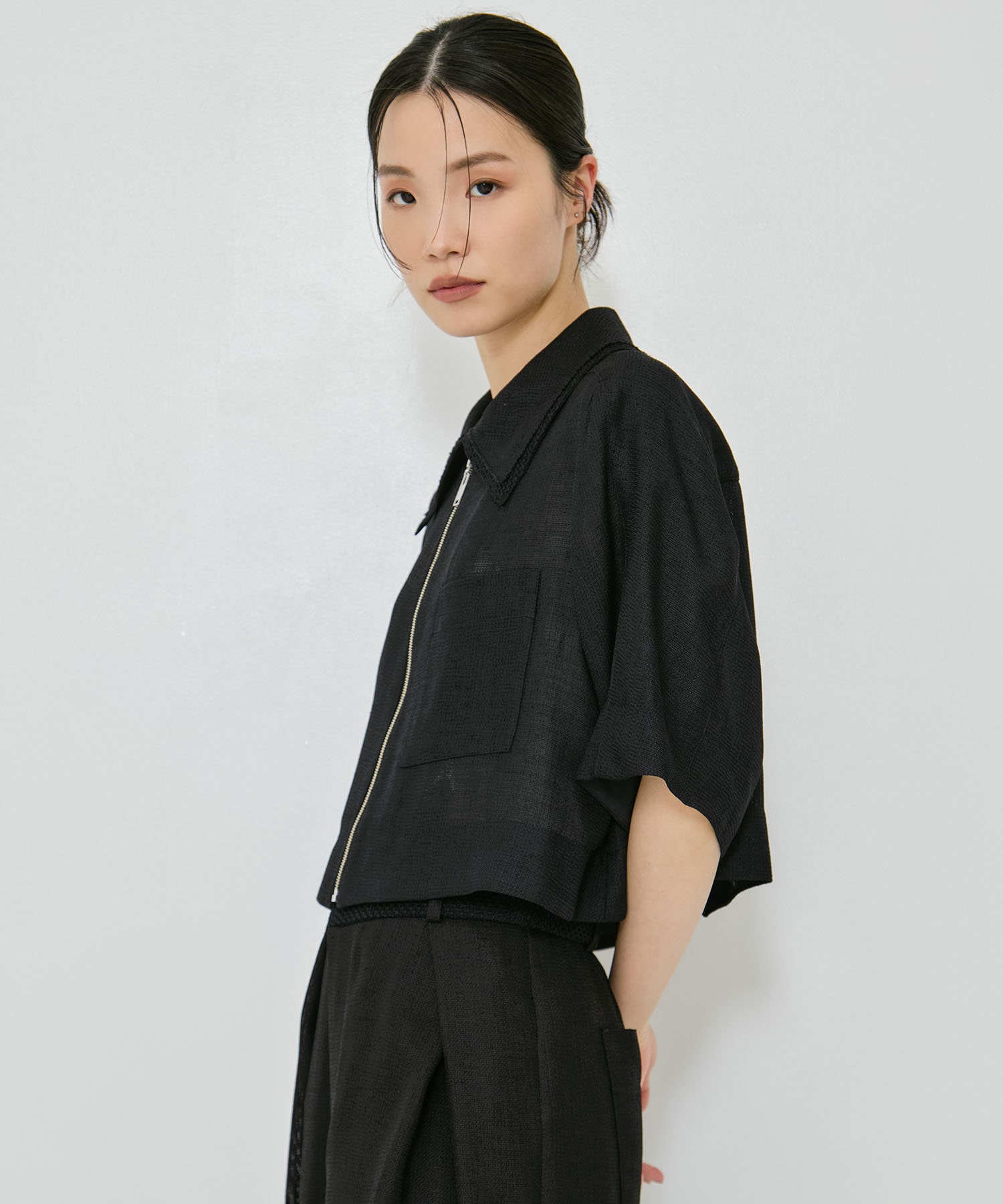 Half Sleeve Mesh Shirt STUDIOUS