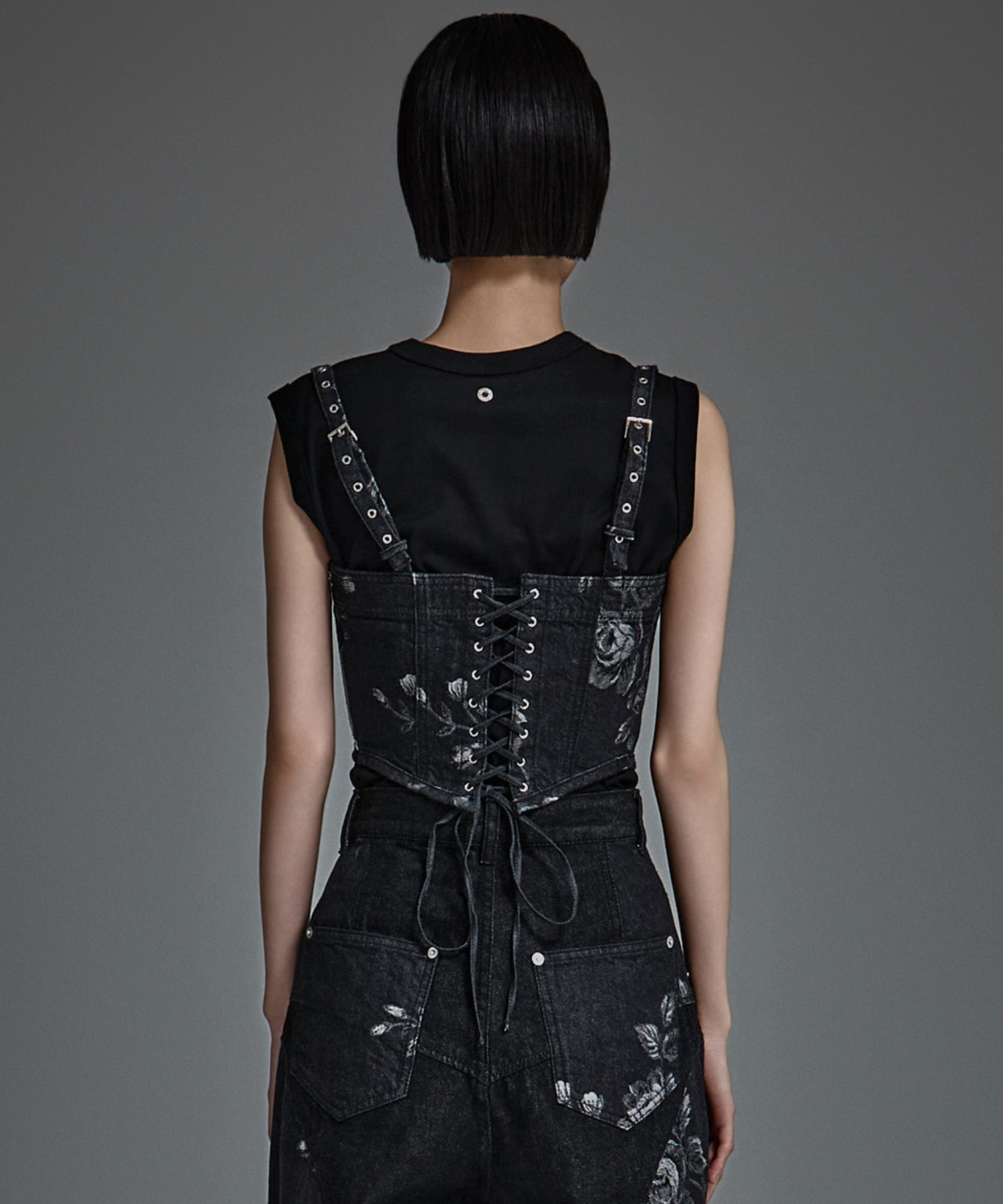 別注 ROSE DENIM BUSTIER FETICO