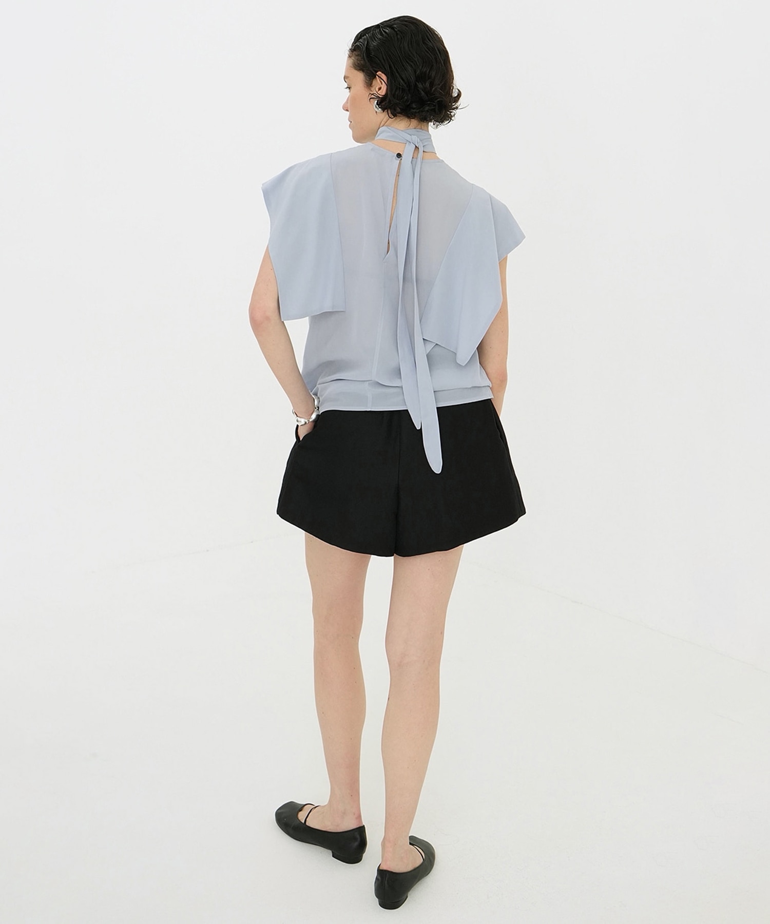 SQUARE SLEEVE BLOUSE CLANE