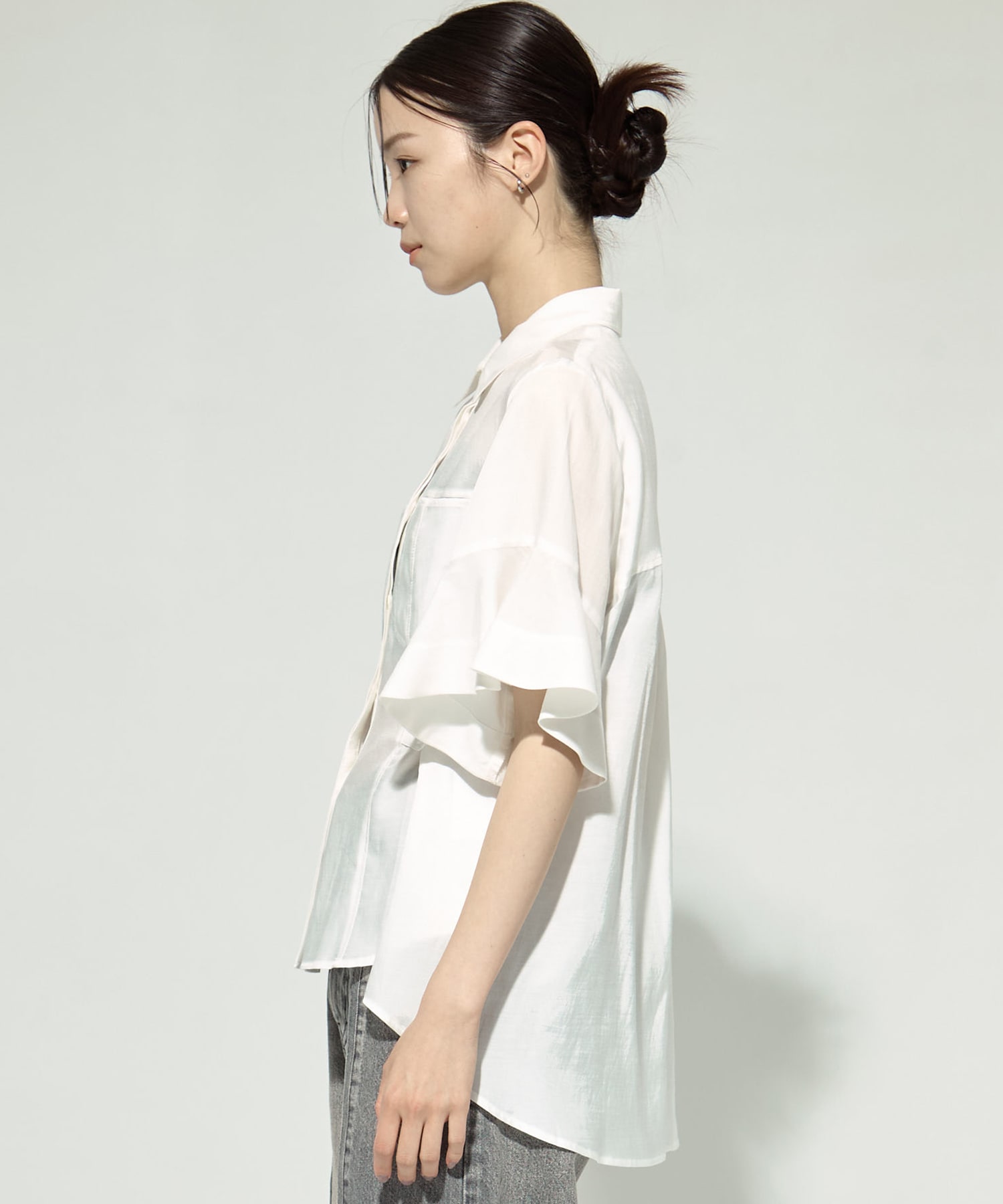 Hem Flare 2way Blouse STUDIOUS