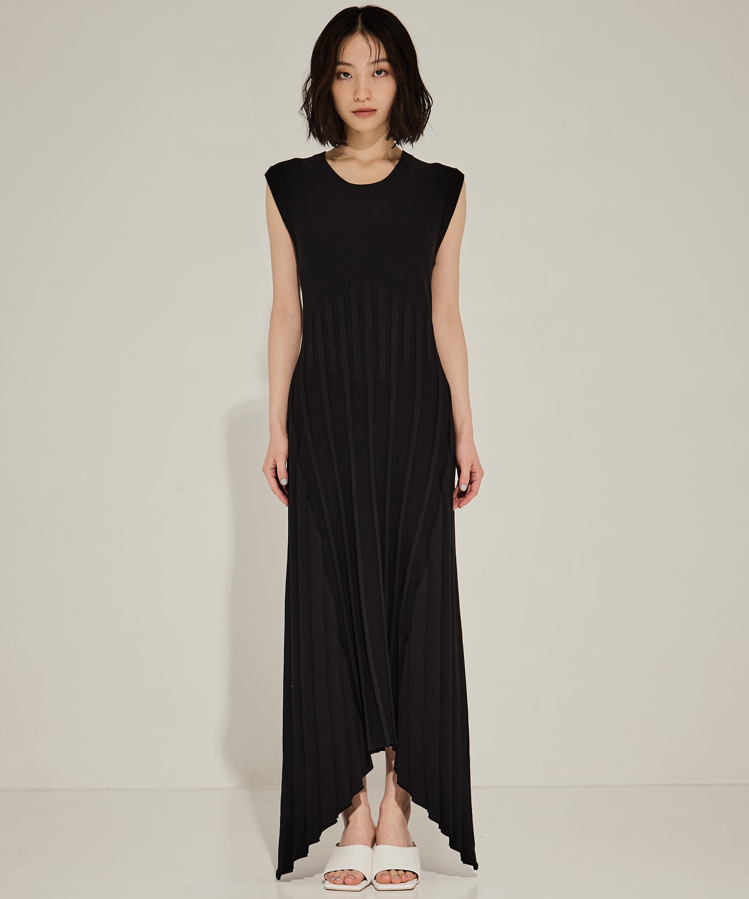 別注NO SLEEVE KNIT DRESS CINOH