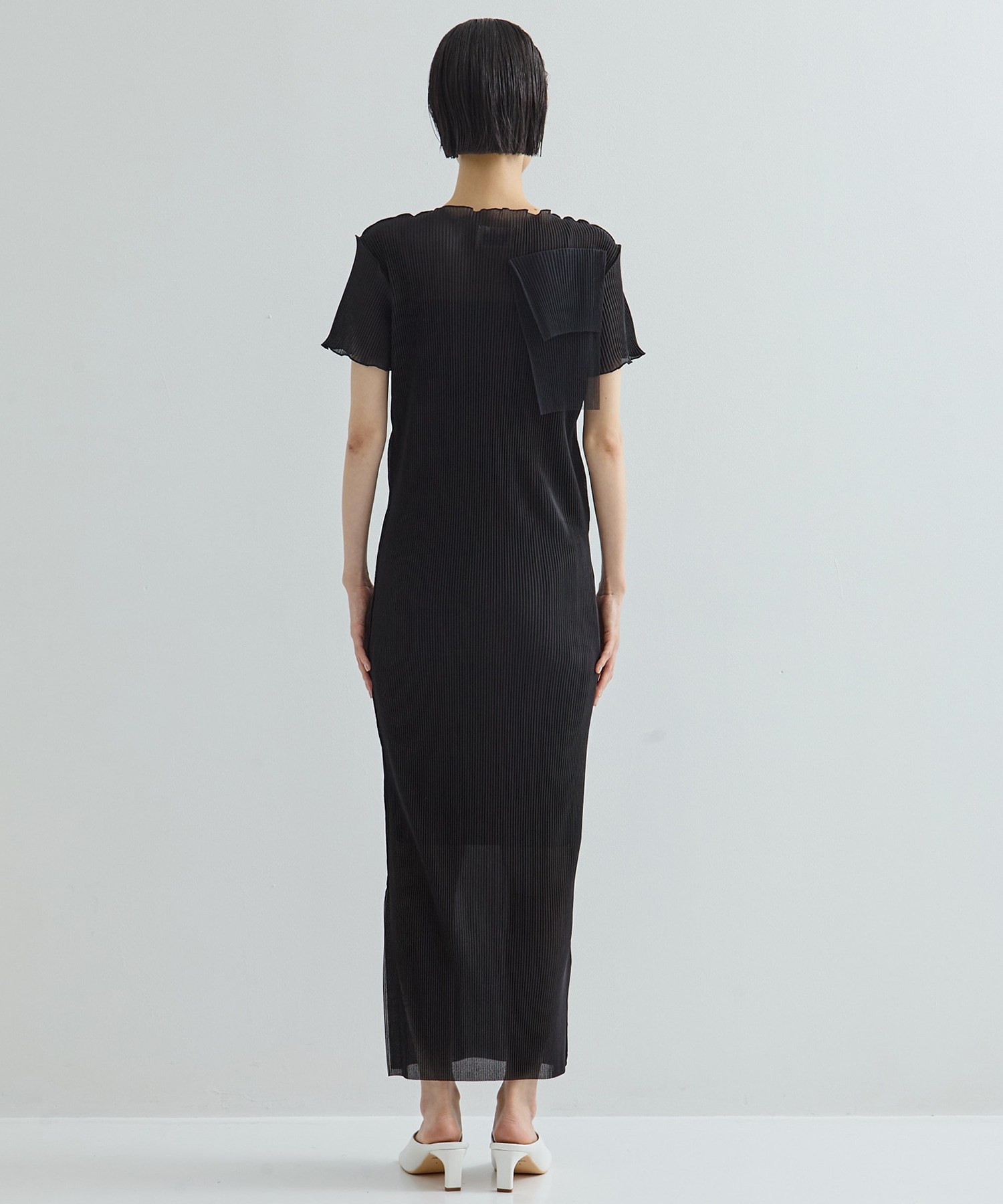 別注SHEER LAYERED SHORT SLEEVE DRESS kotohayokozawa