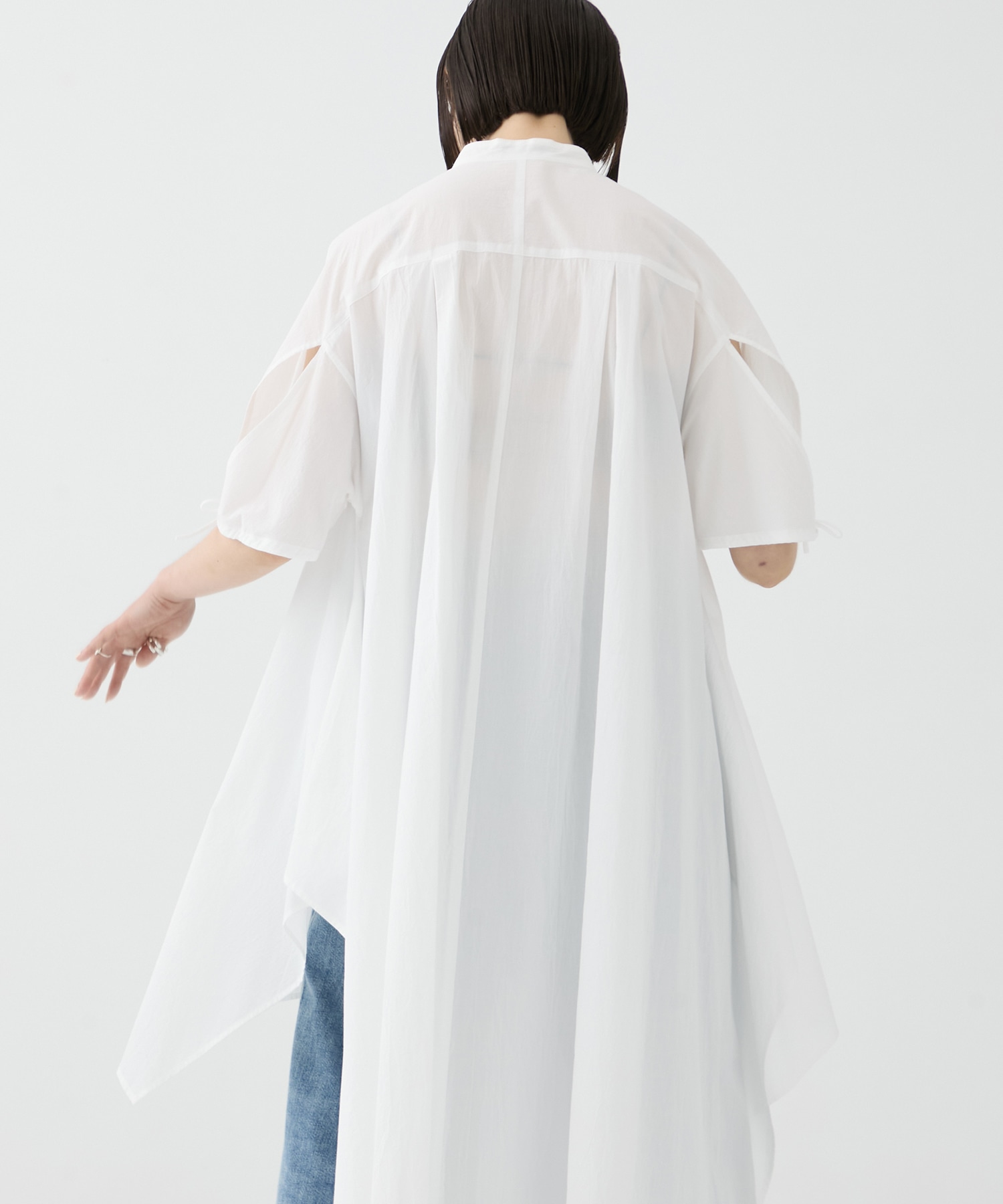 tシャツ 「FEMMENT/ファモン」「STUDIOUS別注」 Coボイルサッカーケープスリーブシャツ レディース FEMMENT tシャツ 「FEMMENT/ファモン」「STUDIOUS別注」 Co