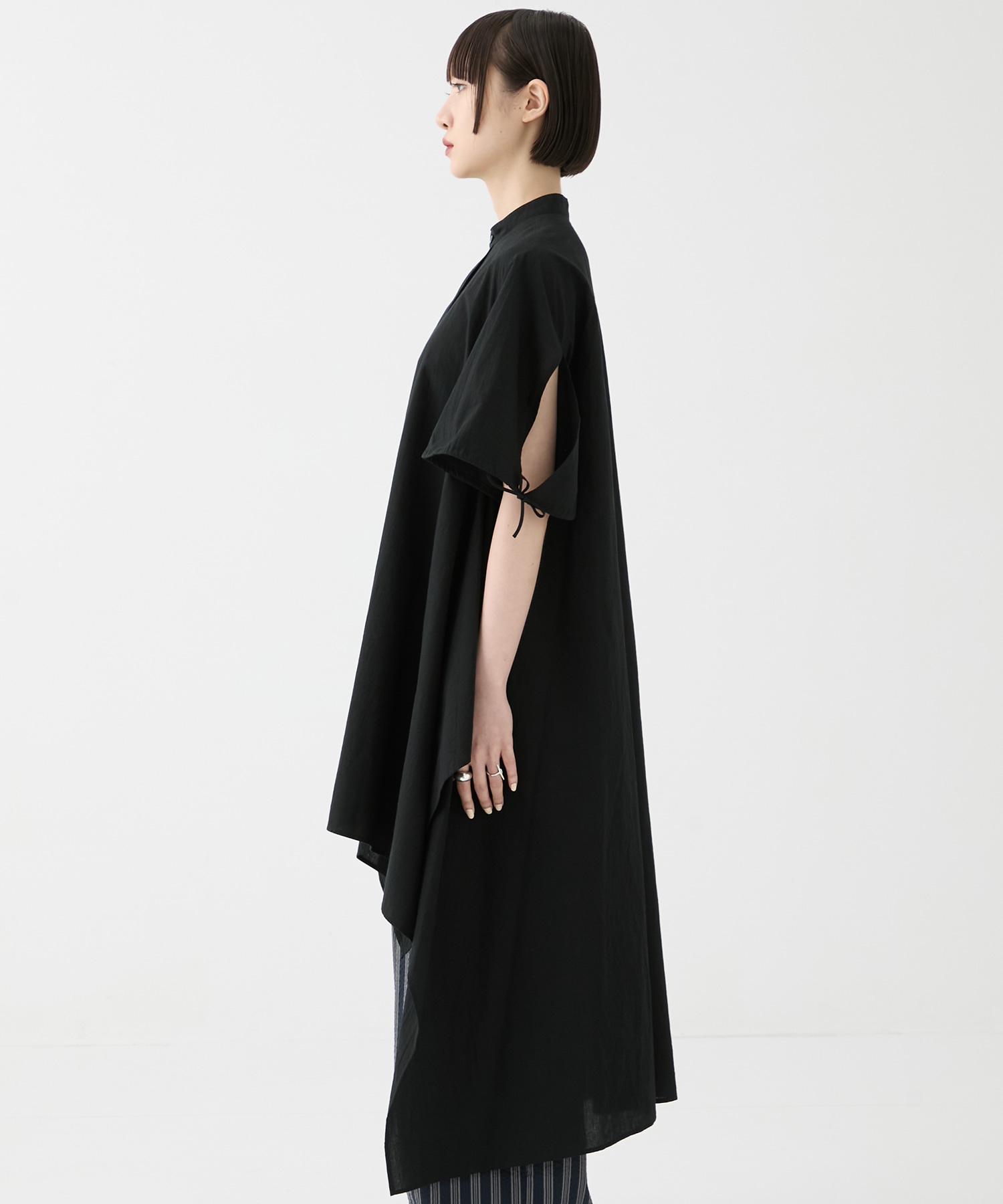 別注 Coボイルサッカーケープスリーブシャツ FEMMENT