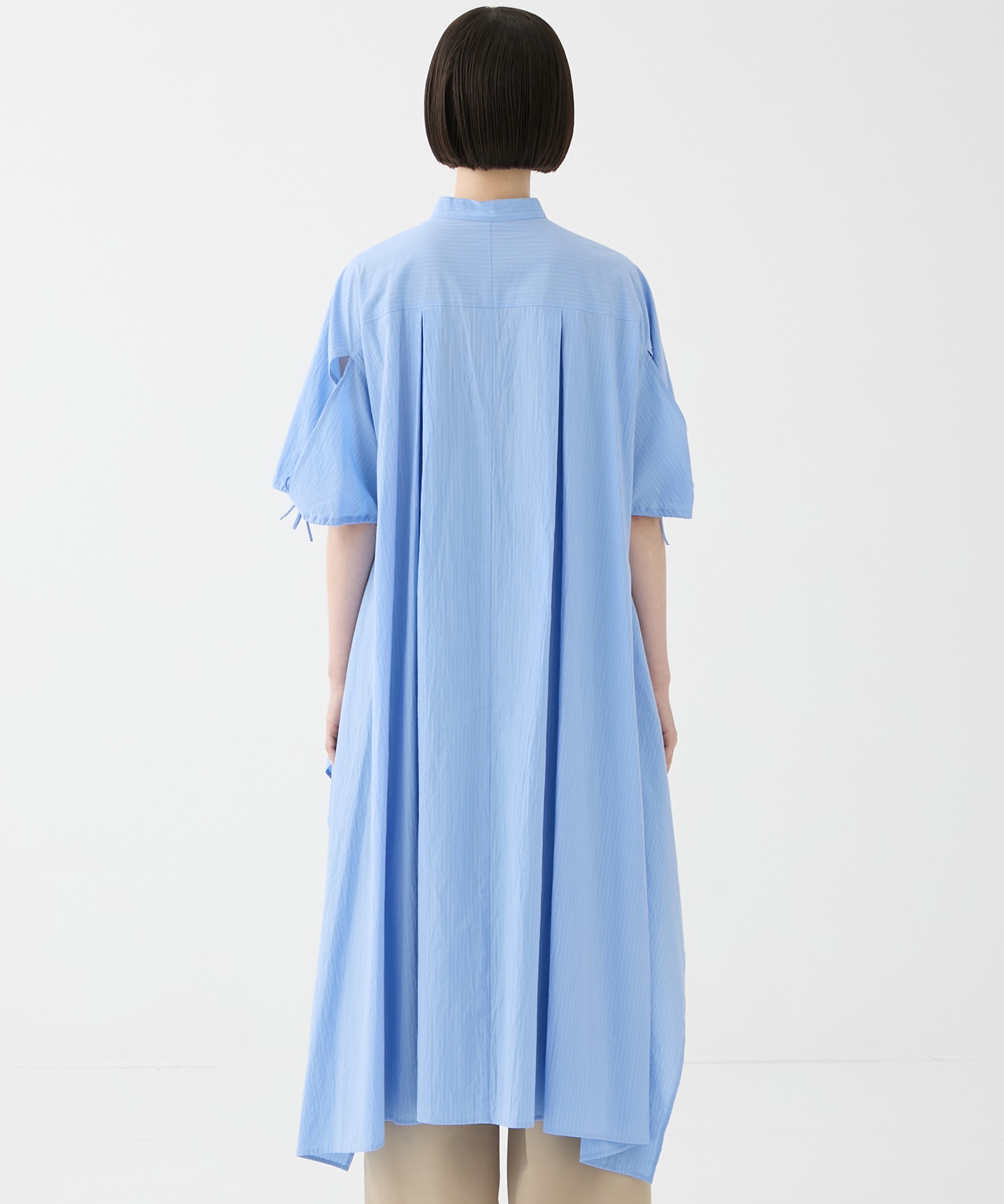 別注 Coボイルサッカーケープスリーブシャツ FEMMENT